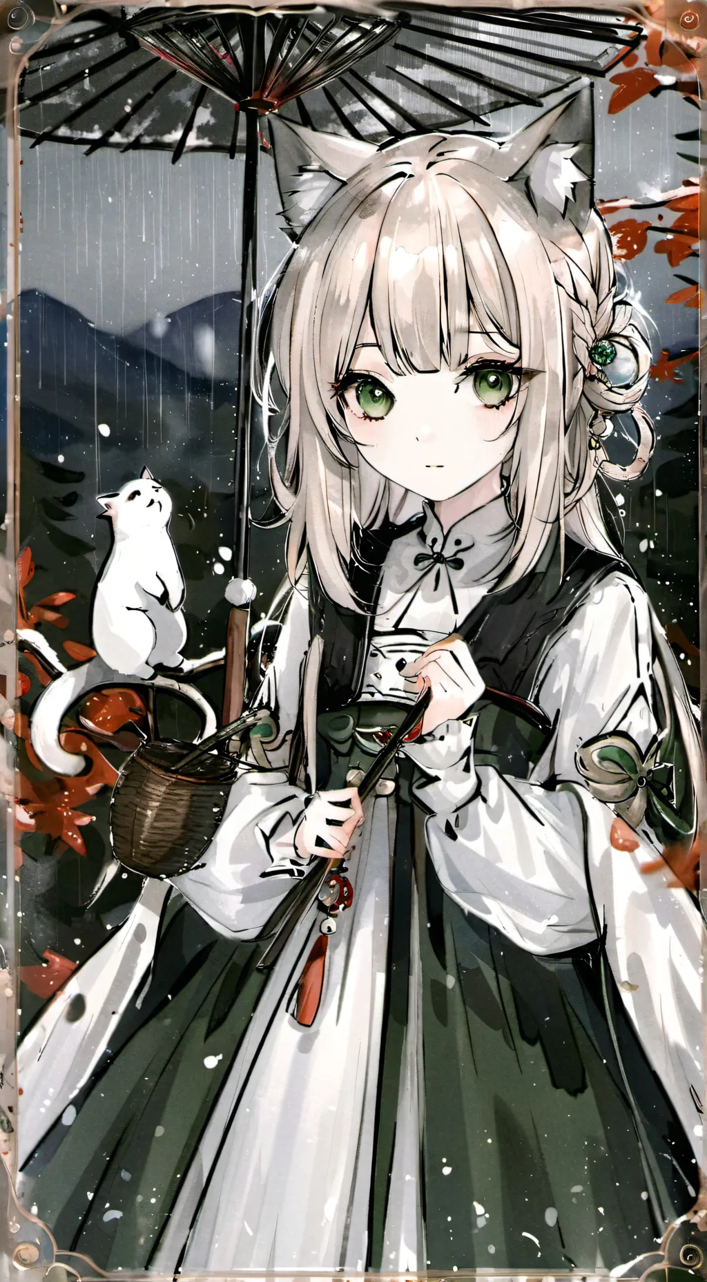 ai character: Mitsuri  background