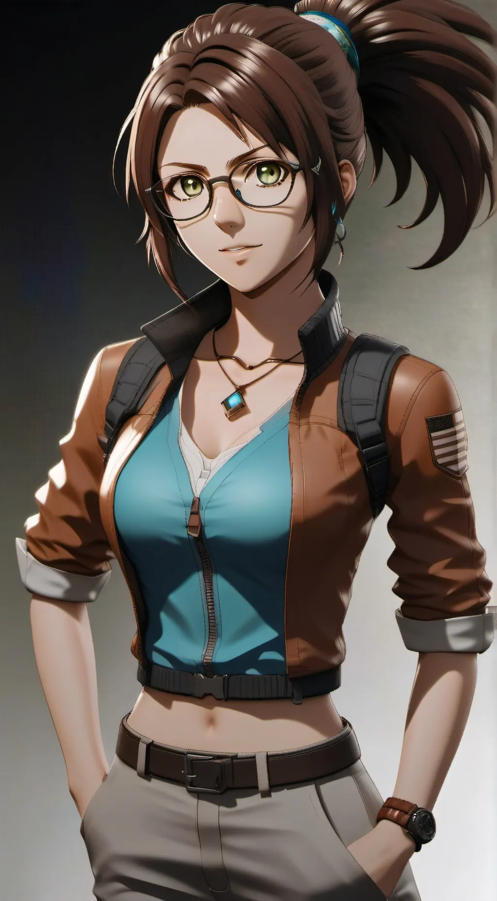 ai character: Hange zoe (alt) background