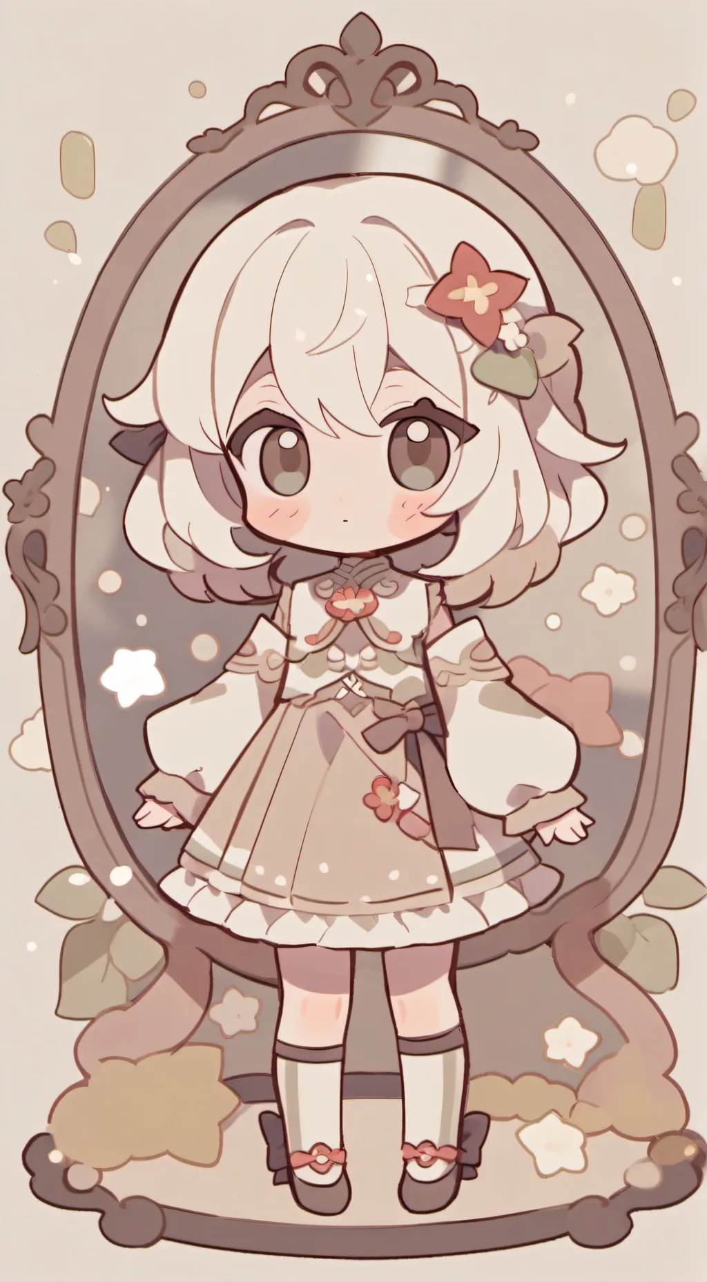 ai character: glisten background