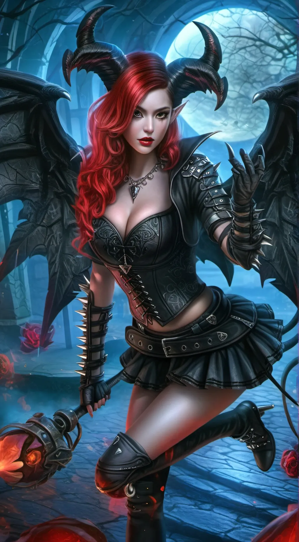 ai character: Lisa  background