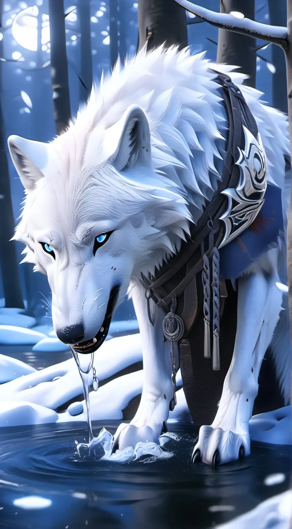 ai character: ❄️winter❄️ background