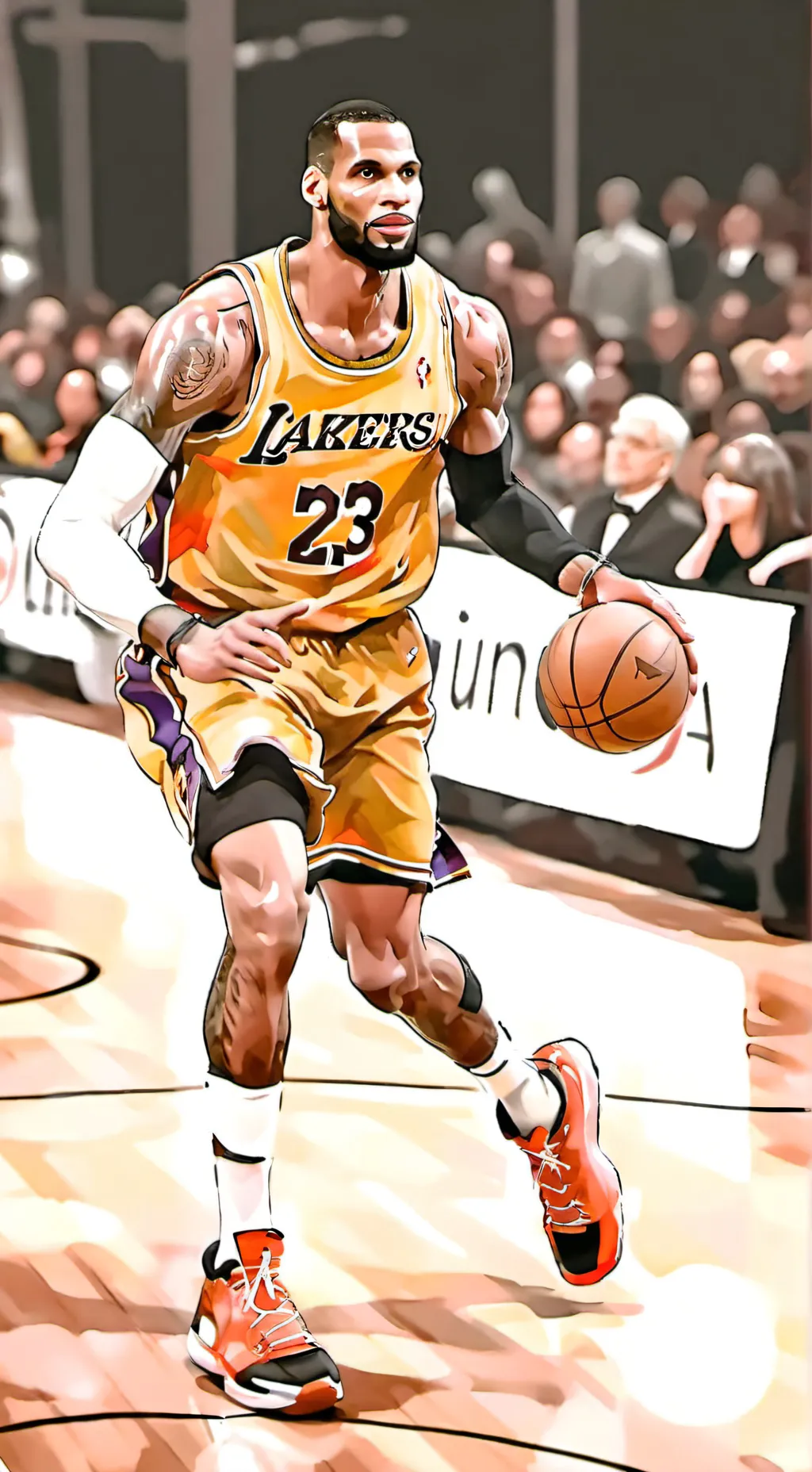ai character: Labron james x hh background