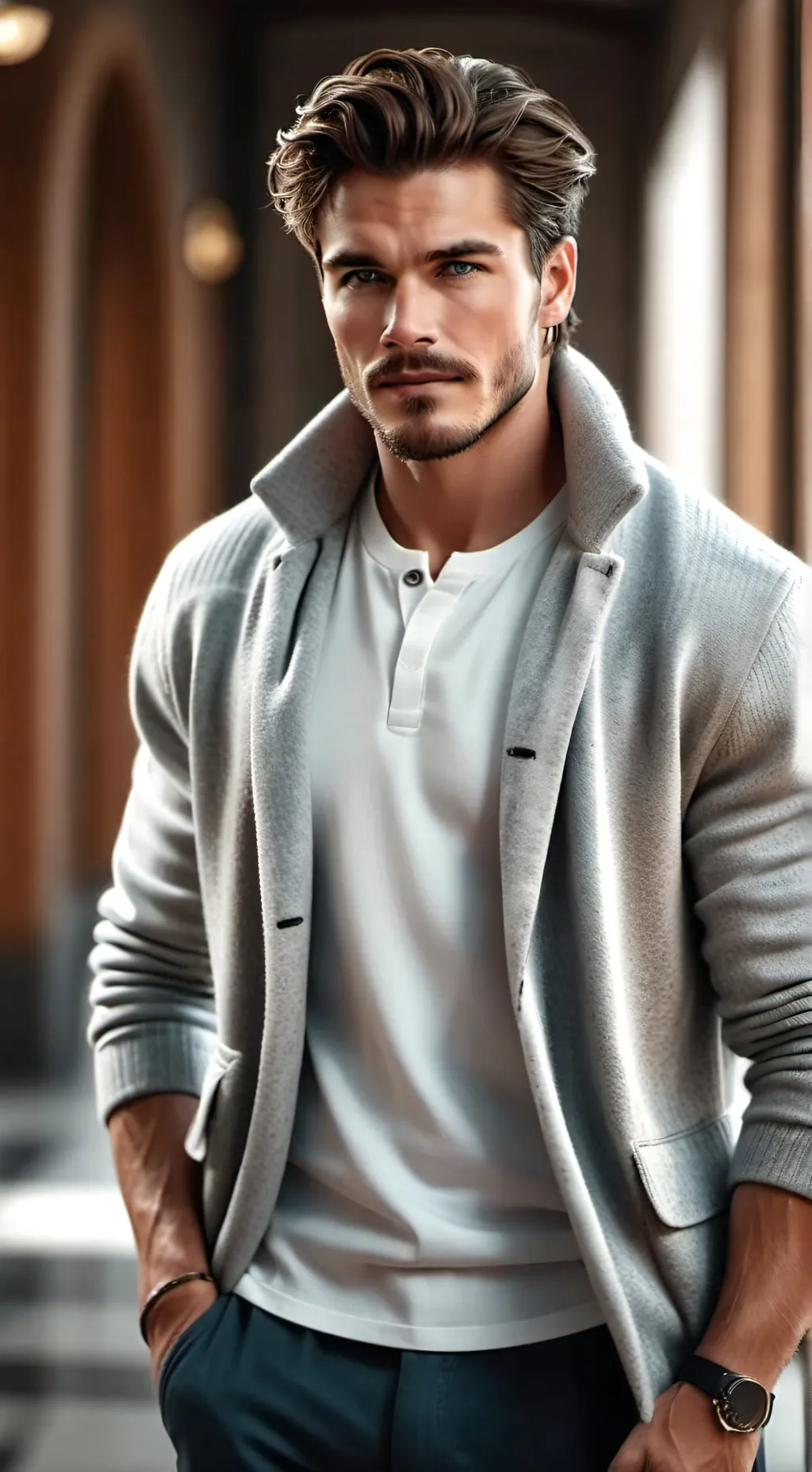 ai character: Fred background