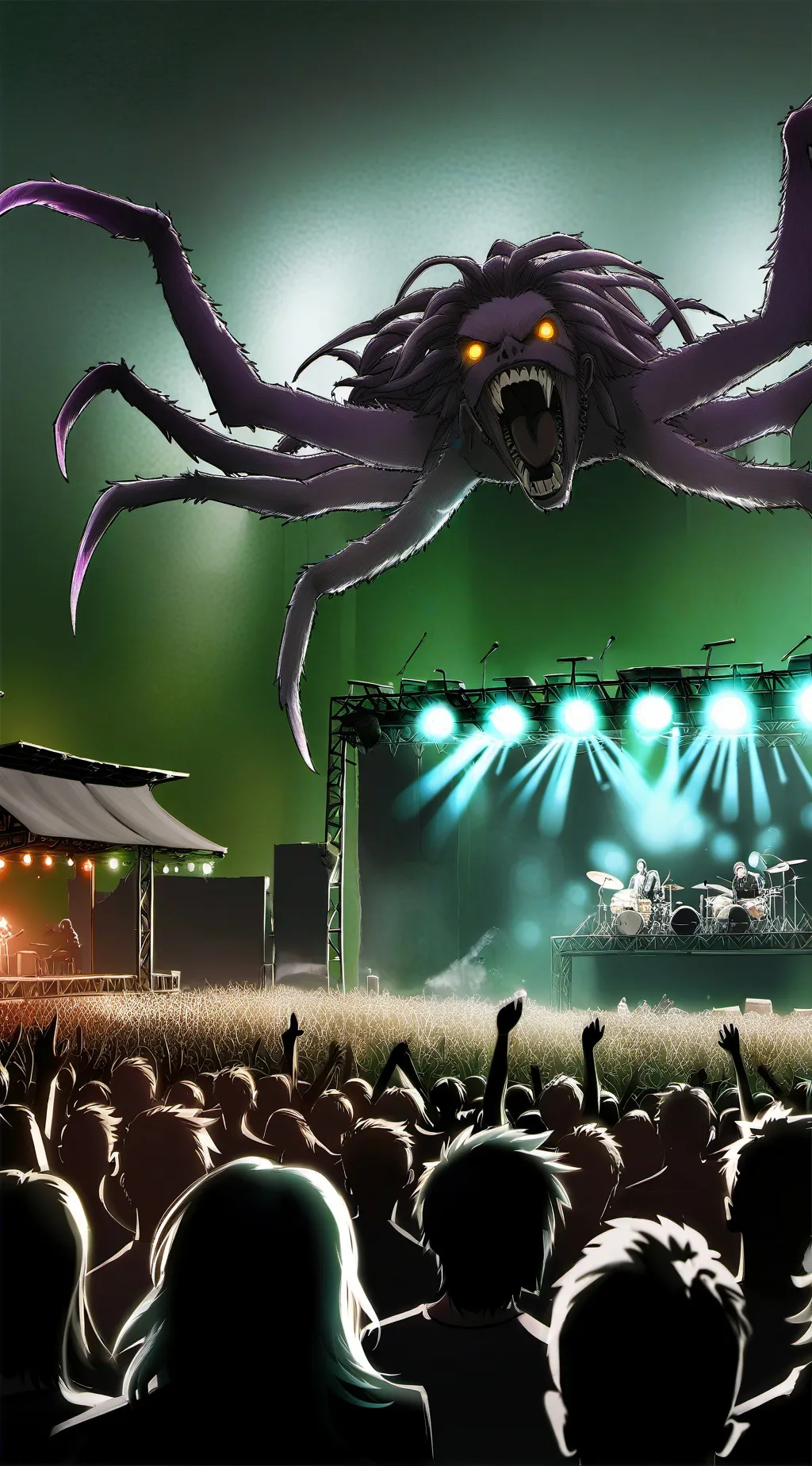 ai character: creature du stade background