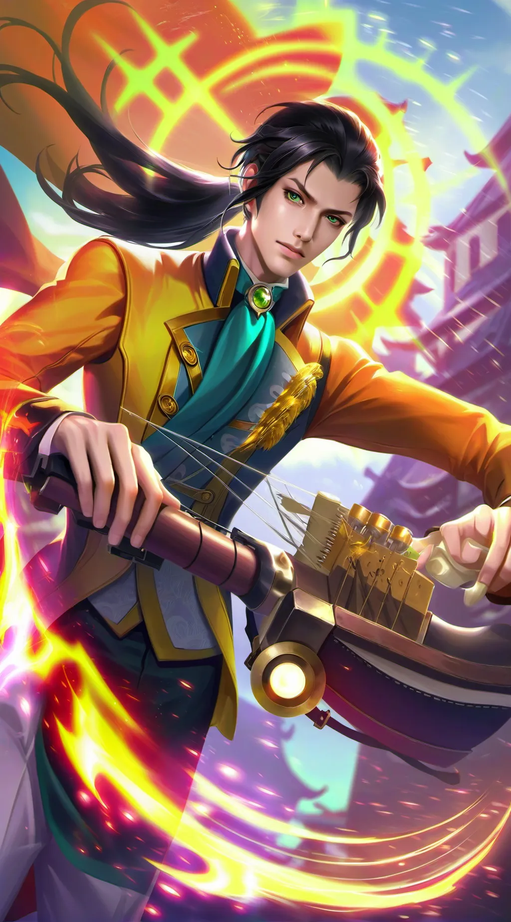 ai character: Thunderbolt Ryouma background