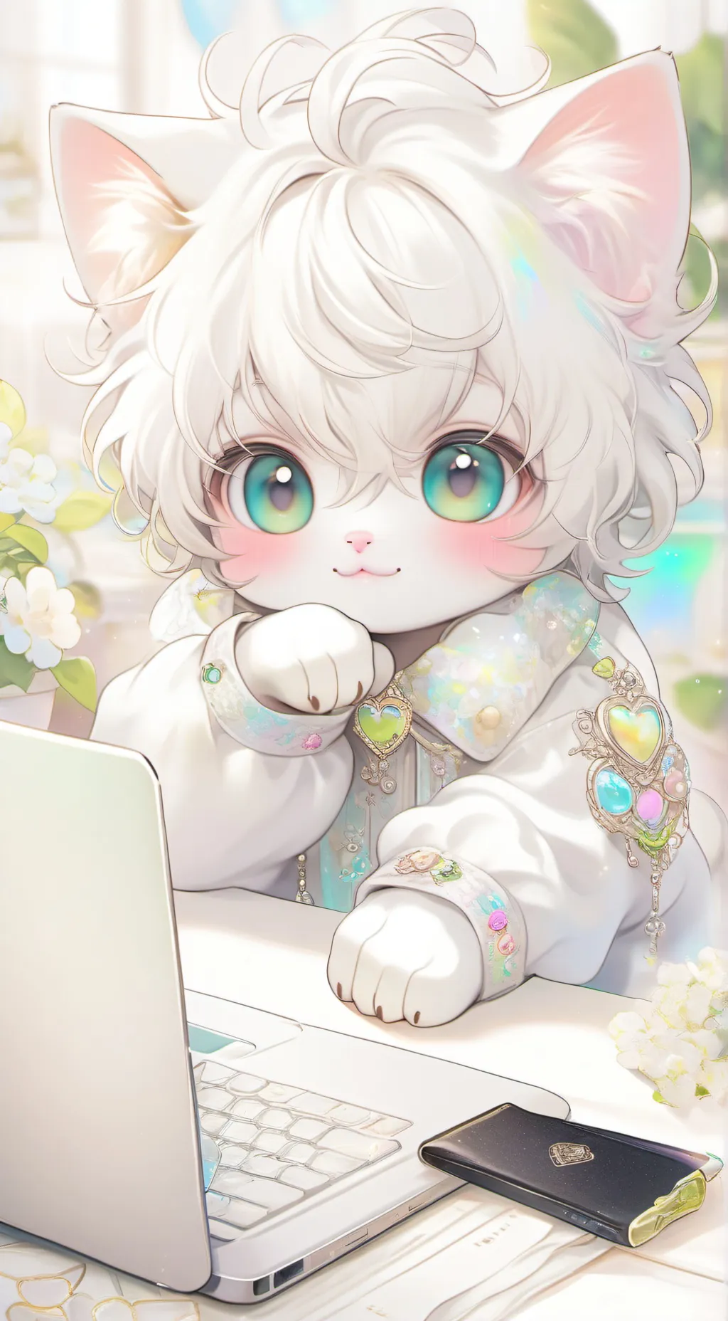 ai character: MHA KITTIES  background