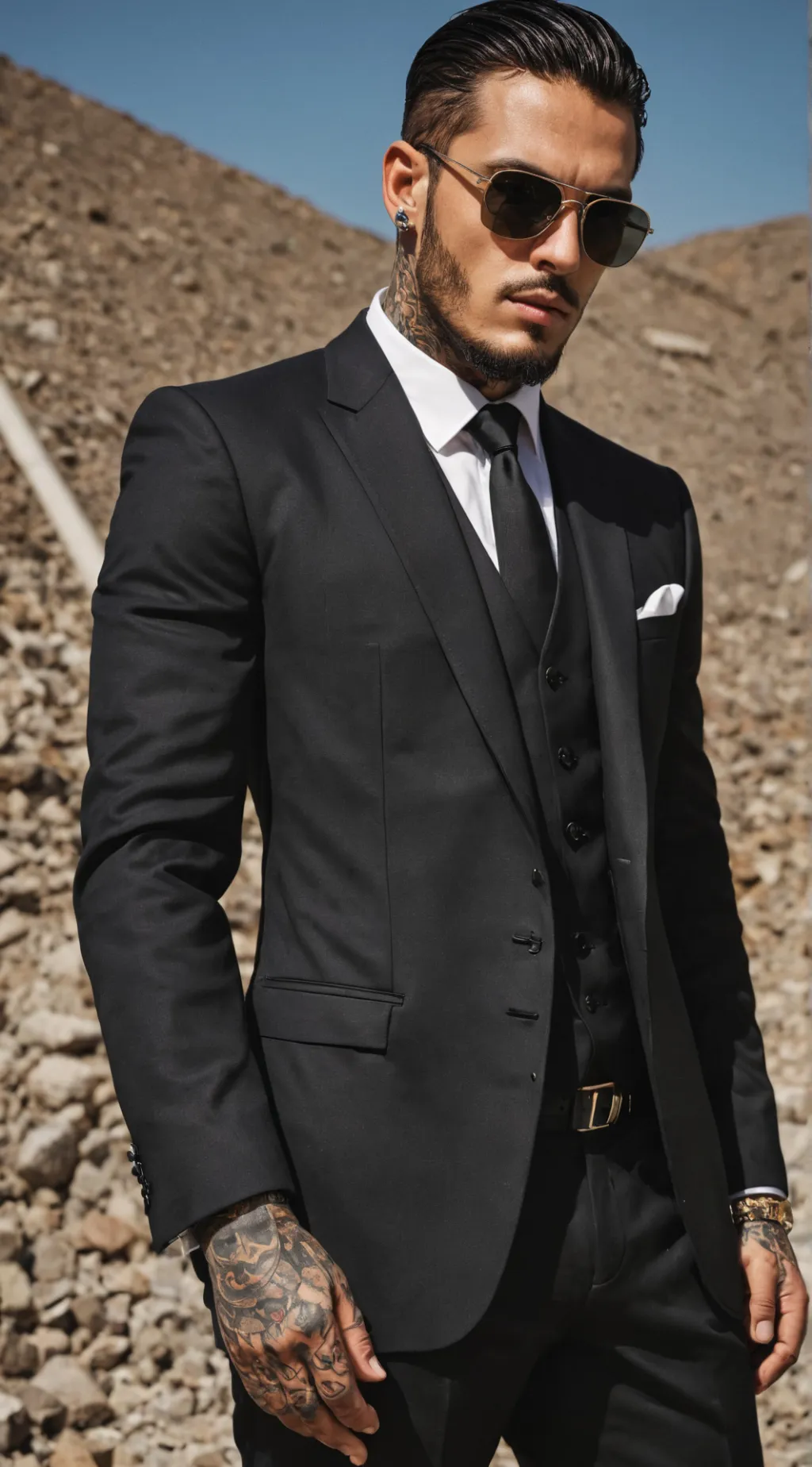 ai character: Mafia boss  background