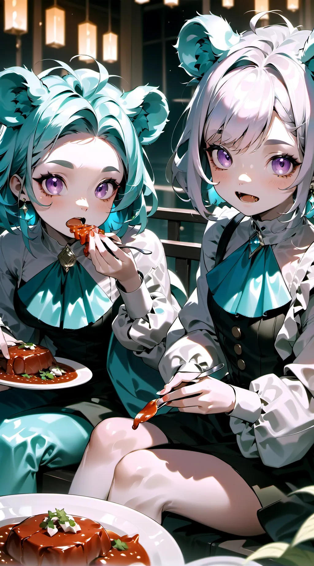 ai character: McKenzie and Lexi background