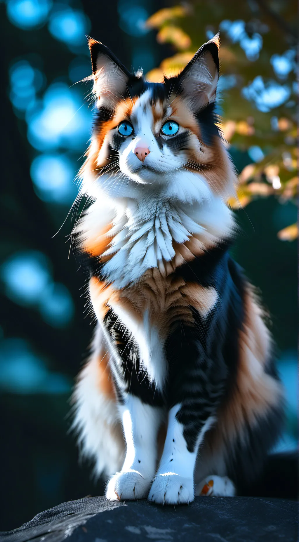 ai character: sunset background