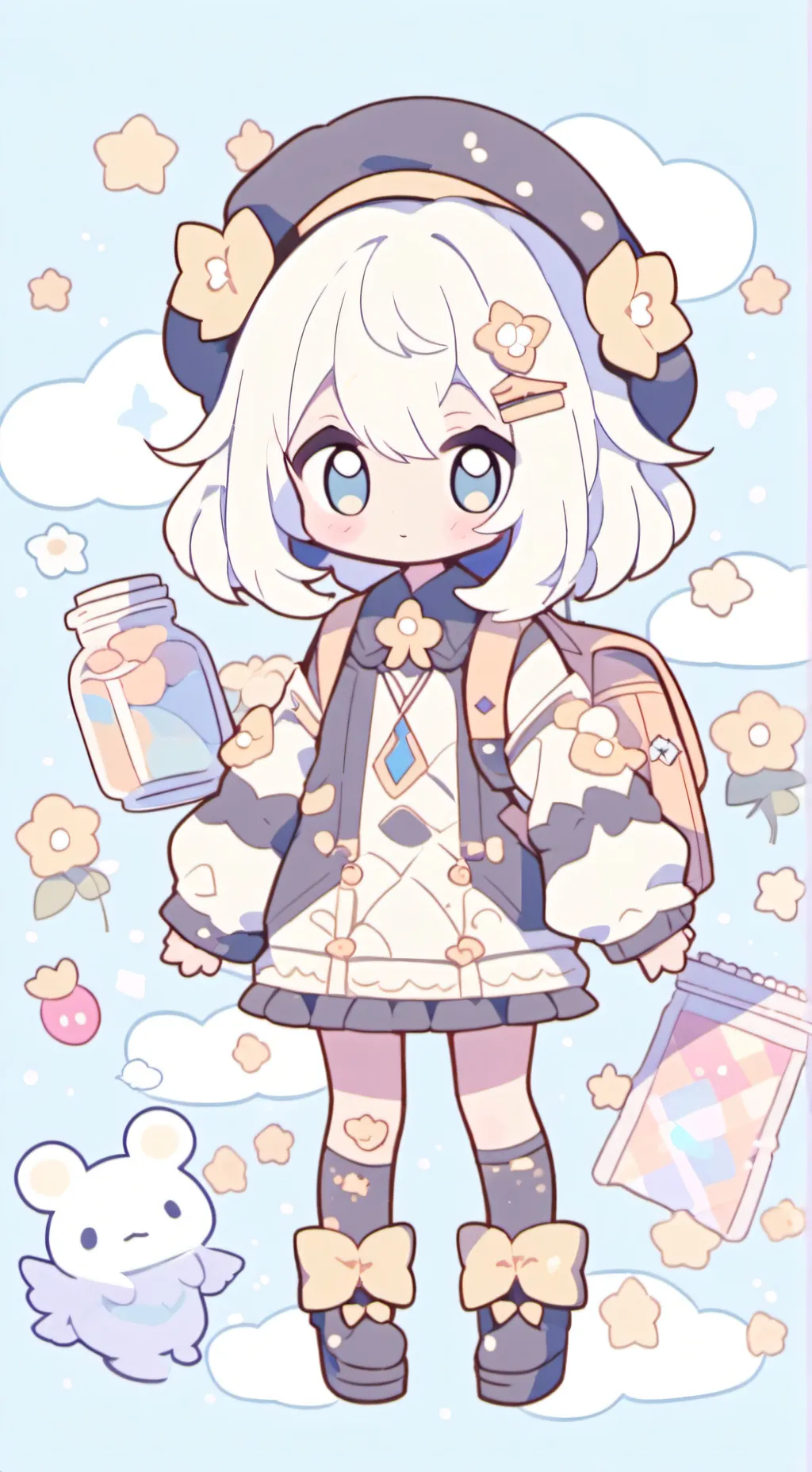 ai character: Dandy school world background