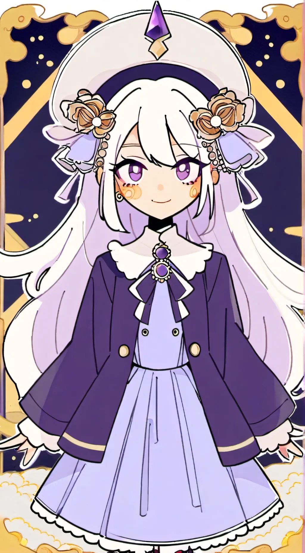 ai character: queen Emily  background