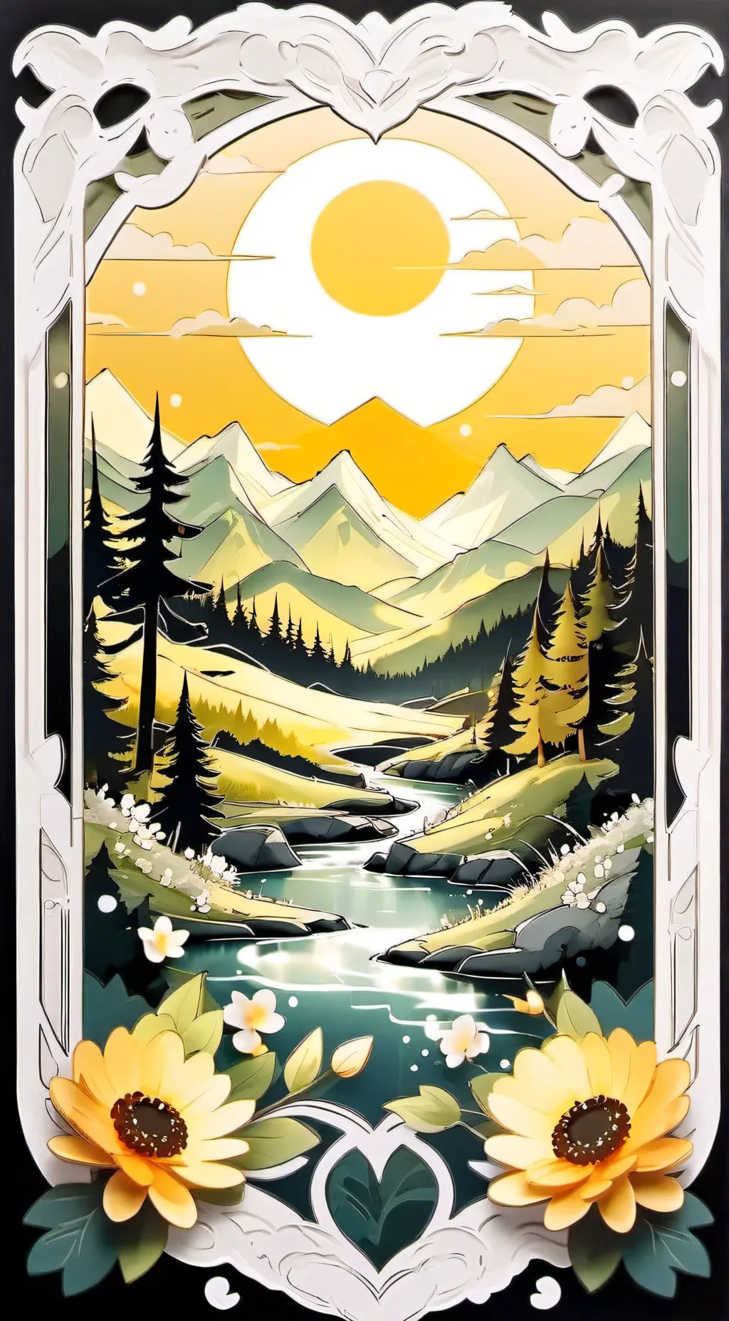 ai character: stroller baby  background