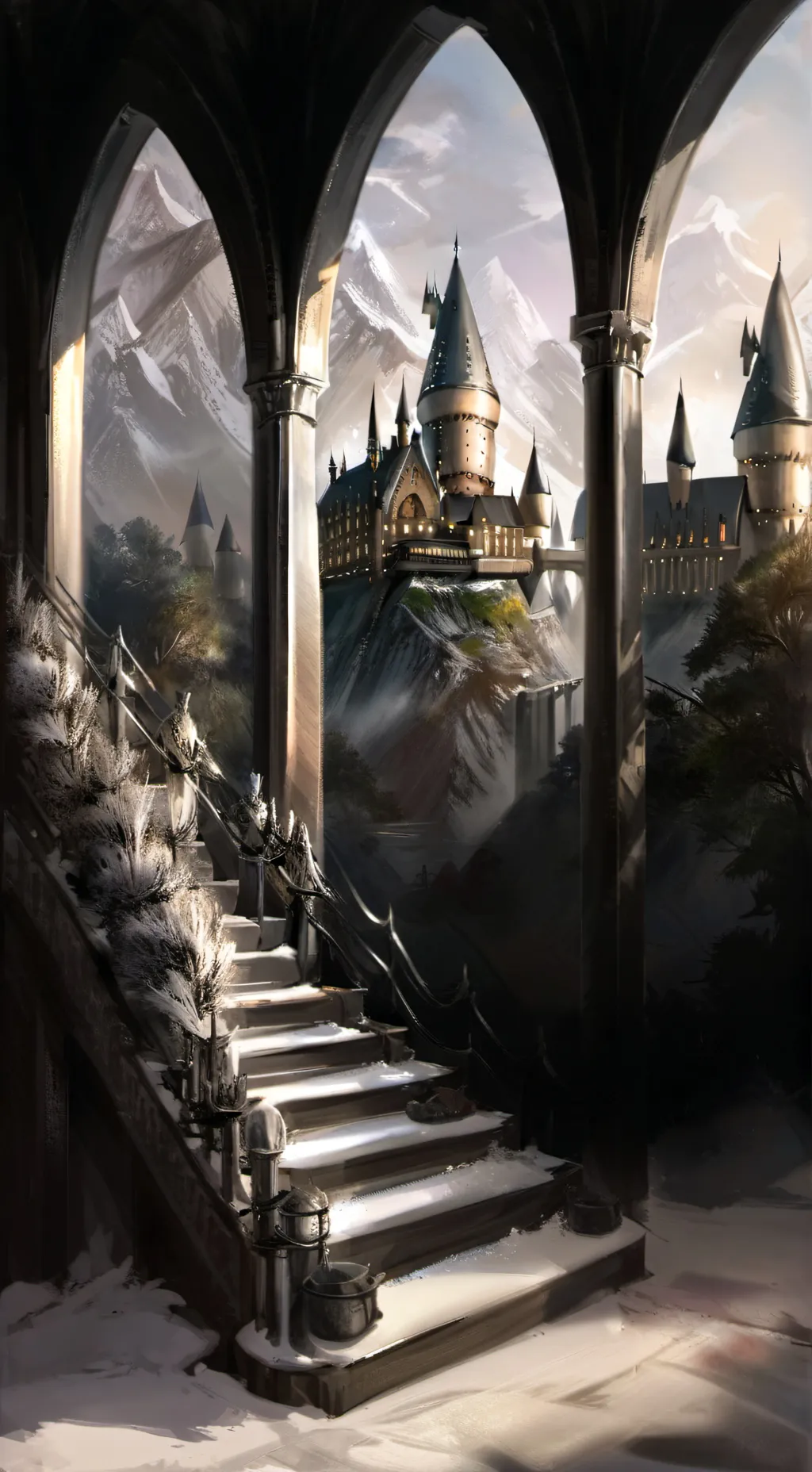 ai character: Hogwarts background