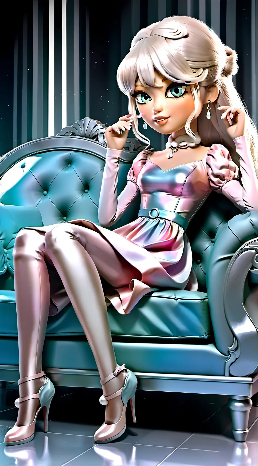 ai character: barbie background