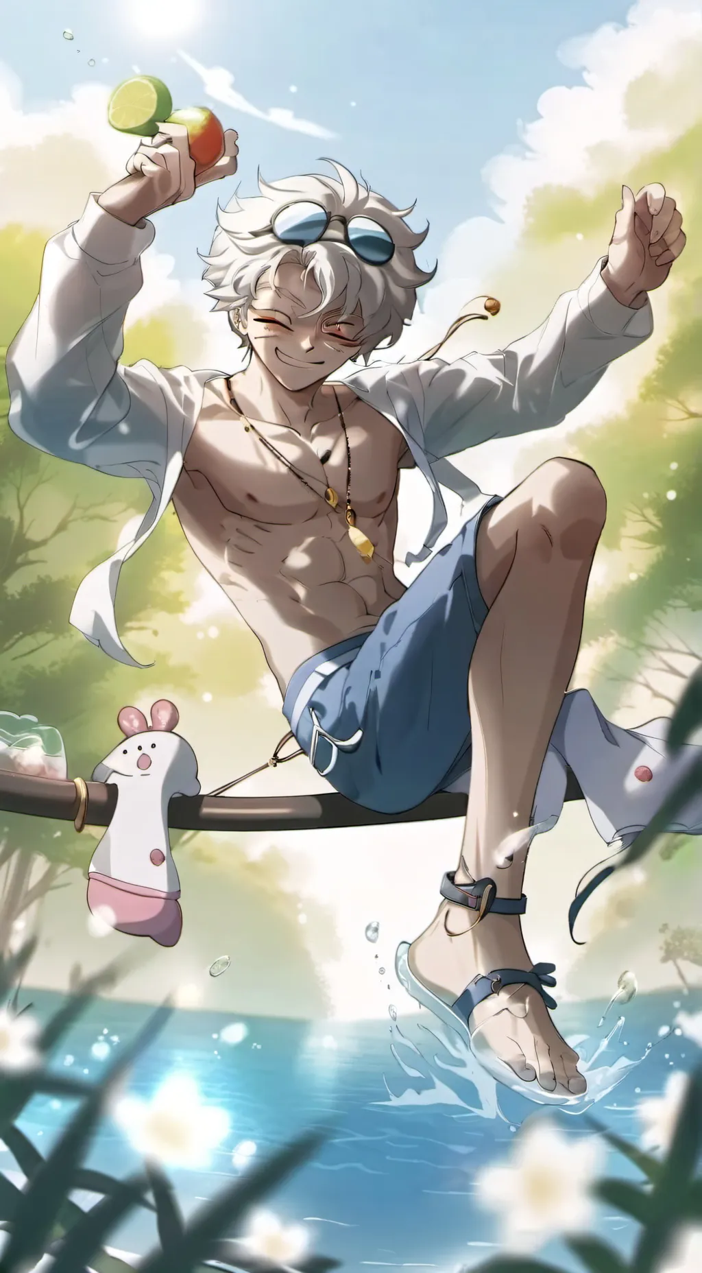 ai character: Sanemi Shinaguzawa background