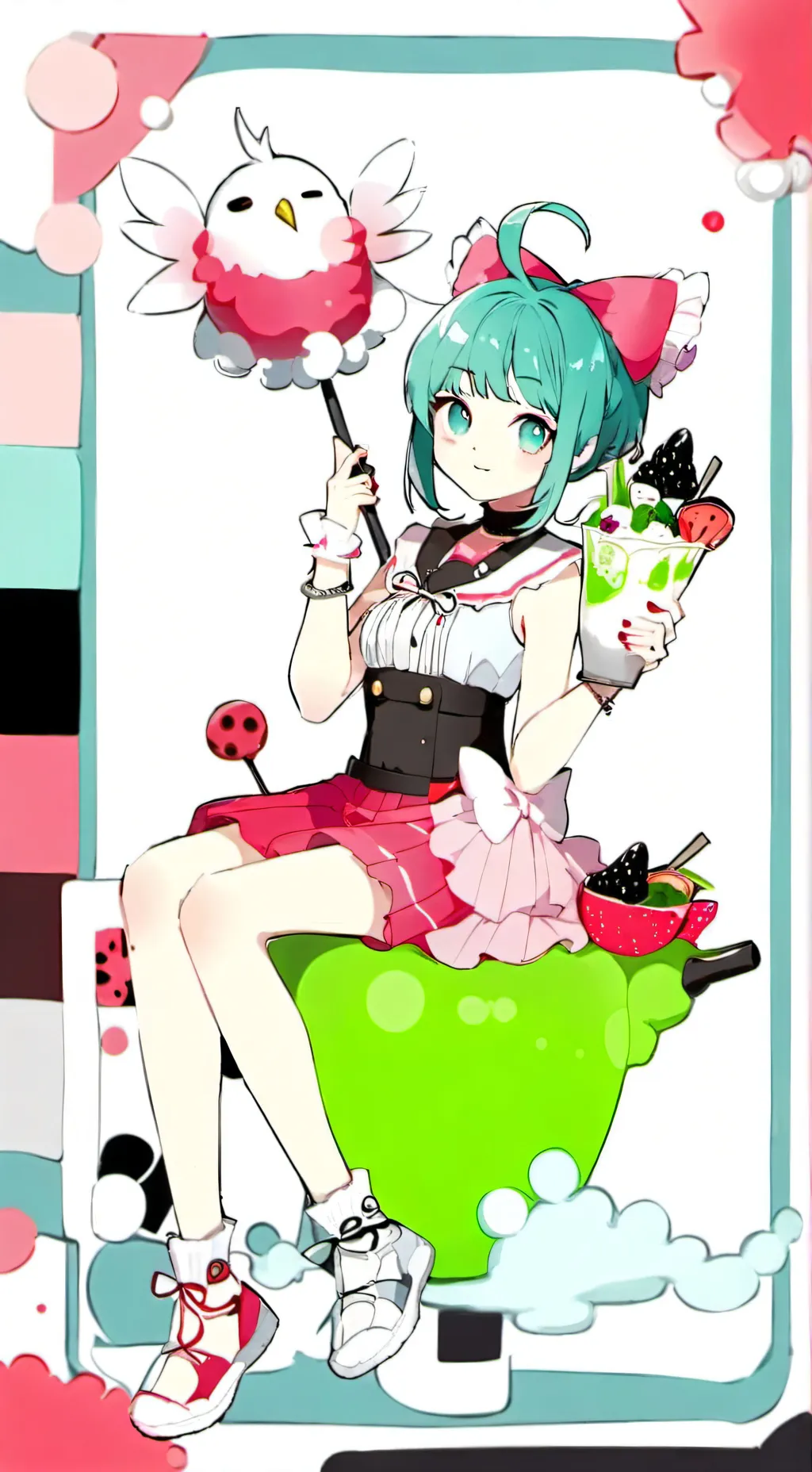 ai character: Shelly likes Vee  background