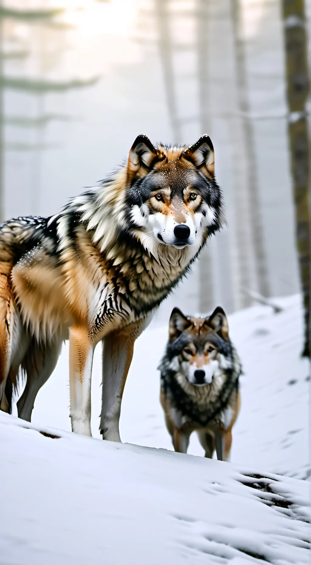 ai character: 🐾+ Wolf Pack +🐾 background