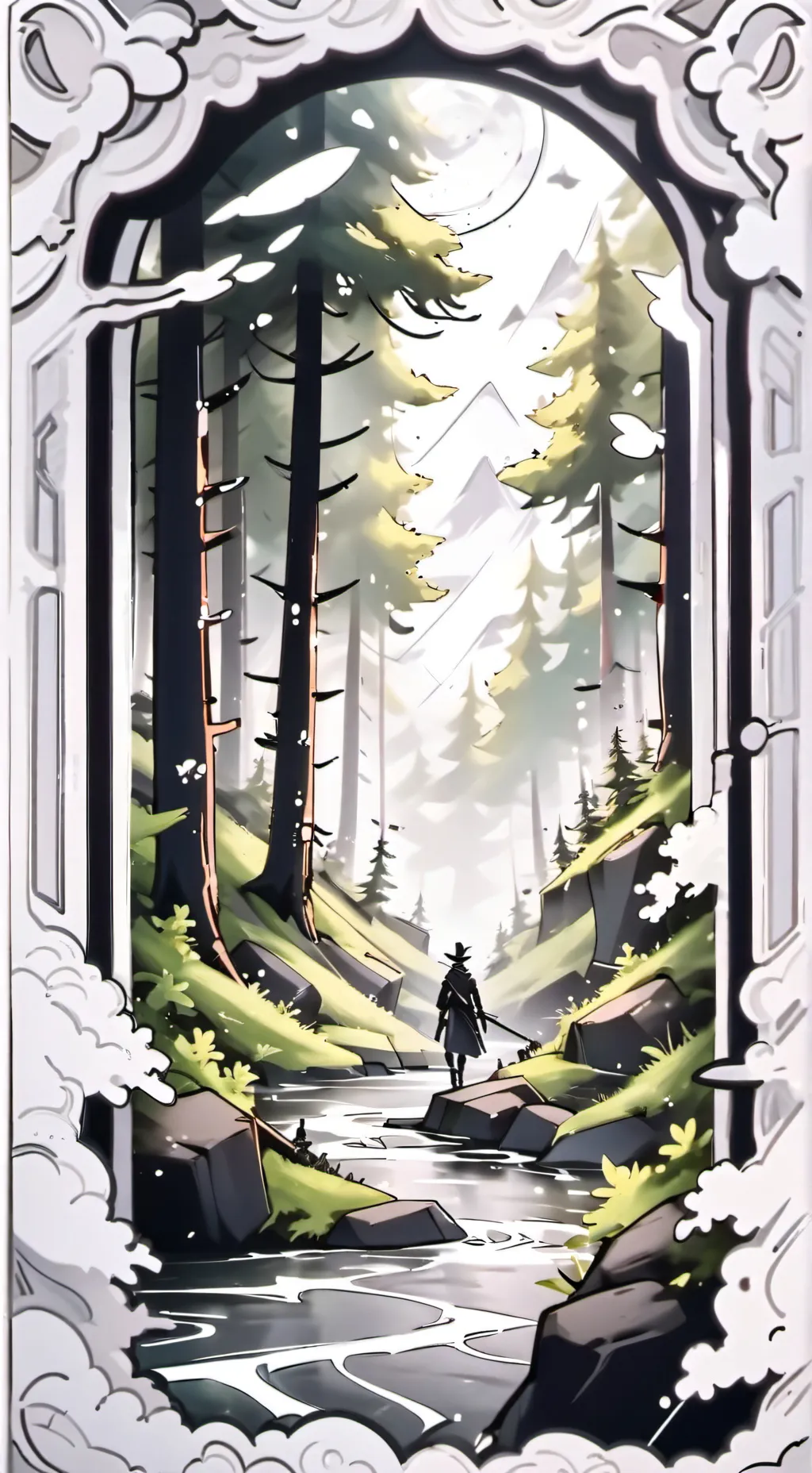 ai character: road trip  background