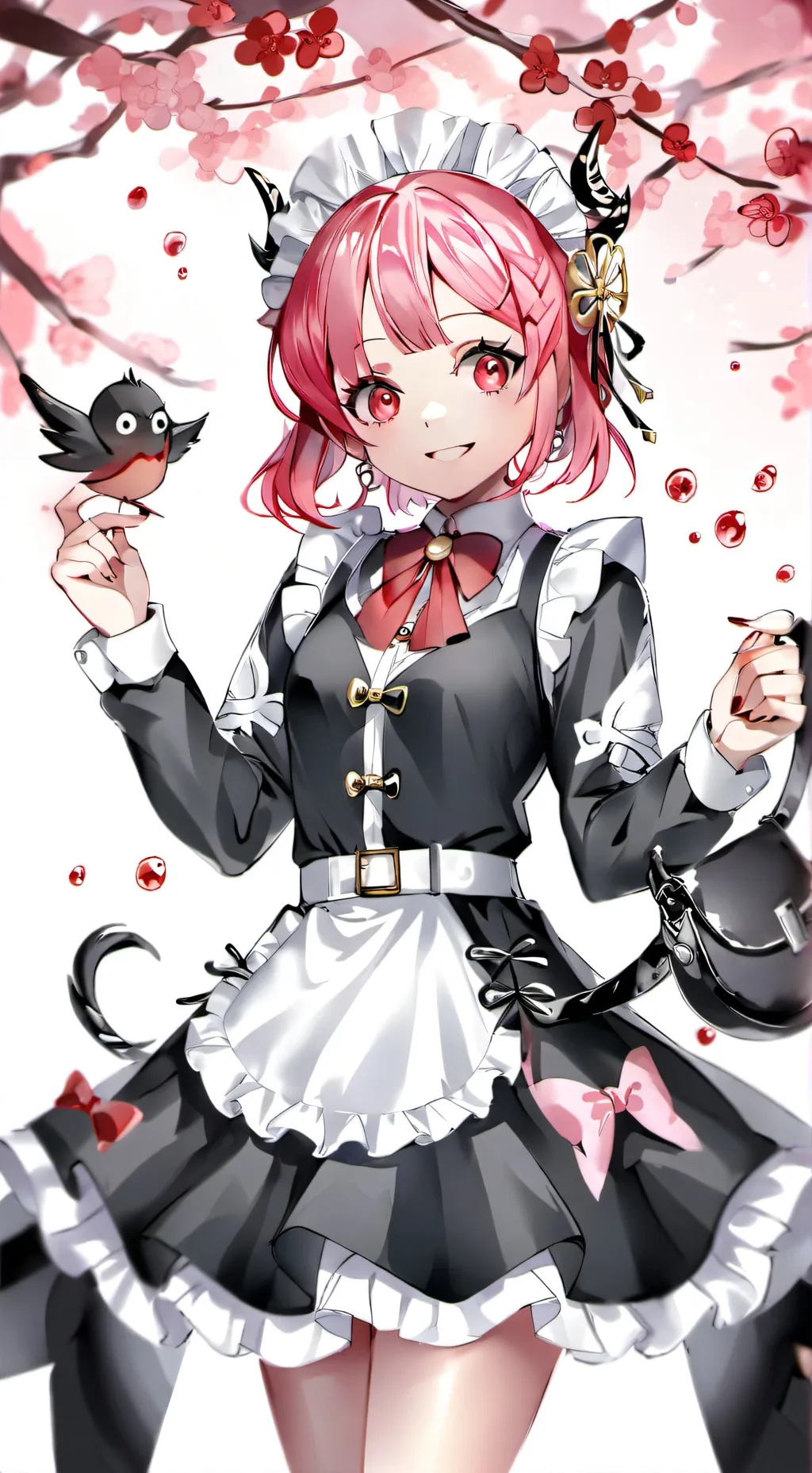 ai character: Mitsuri maid background