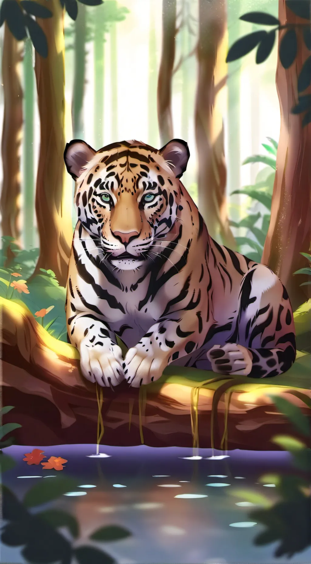 ai character: mha camping  background