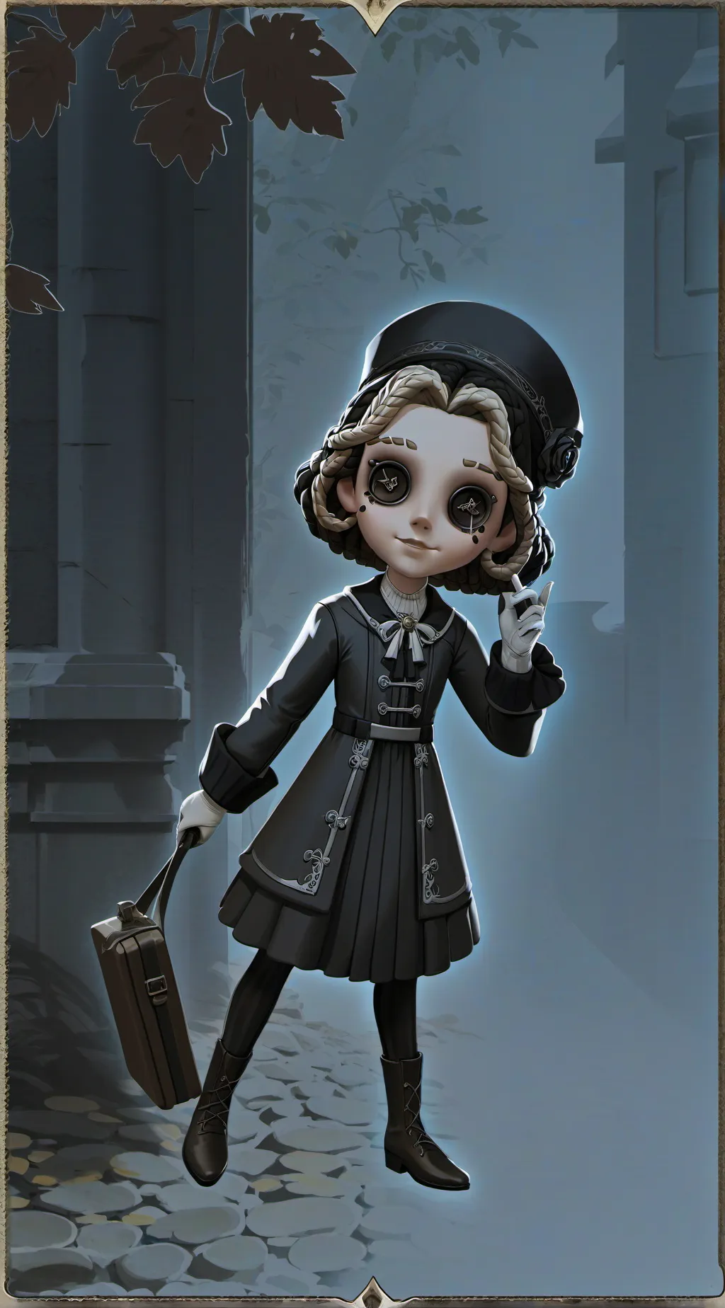 ai character: backrooms wandarer background