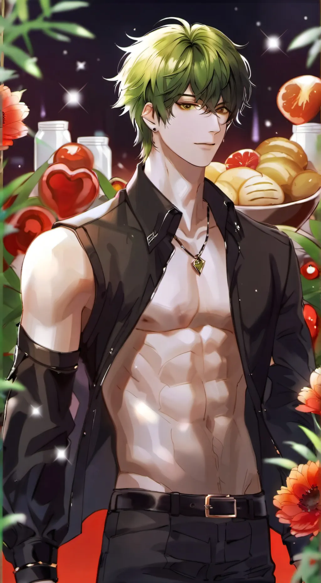 ai character: leon background