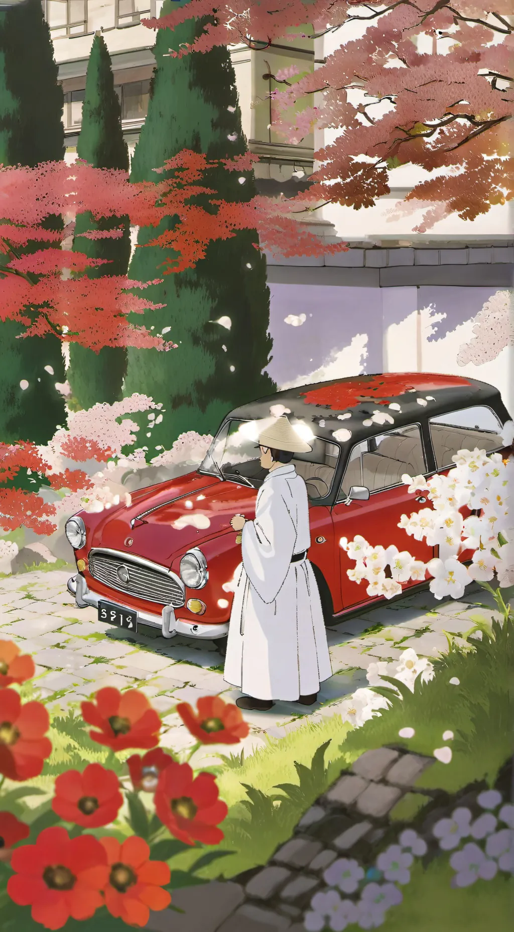 ai character: Road trip background