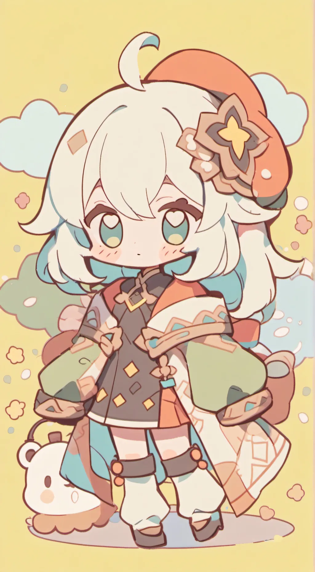 ai character: lupita 😇 background