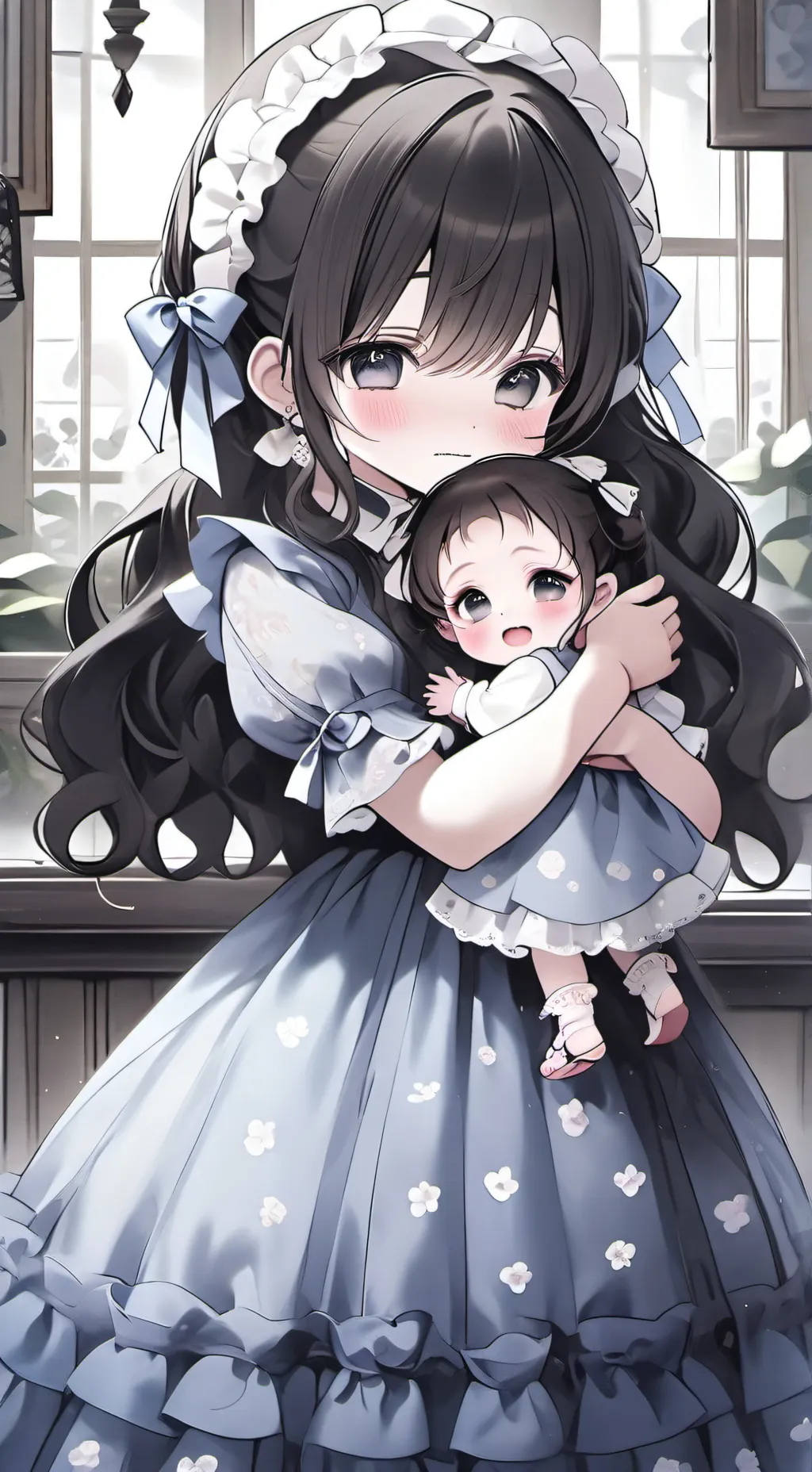 ai character: kayla and Katie  background