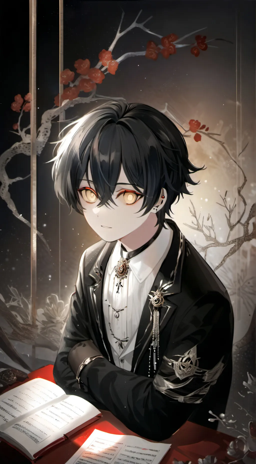 ai character: Albert  background