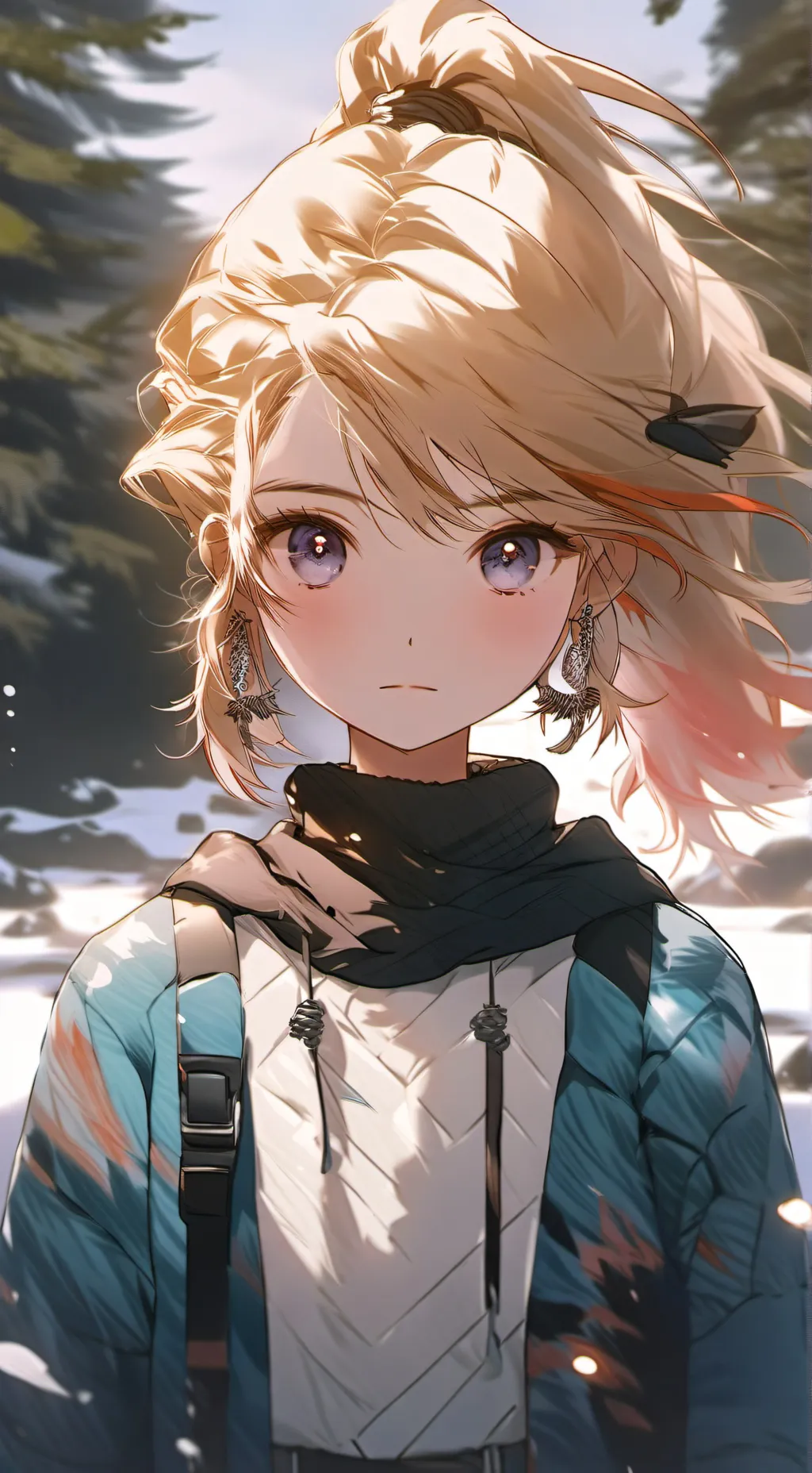 ai character: Raylinn ~•.*• background