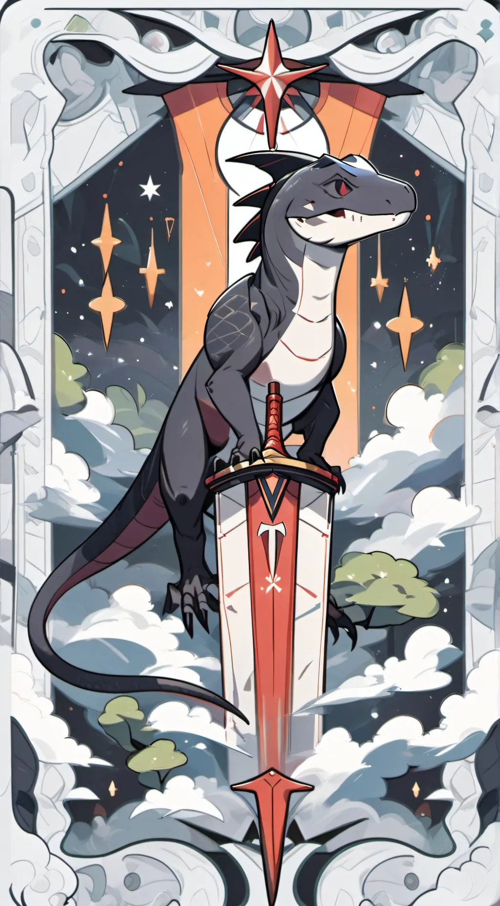 ai character: The Indoraptor background