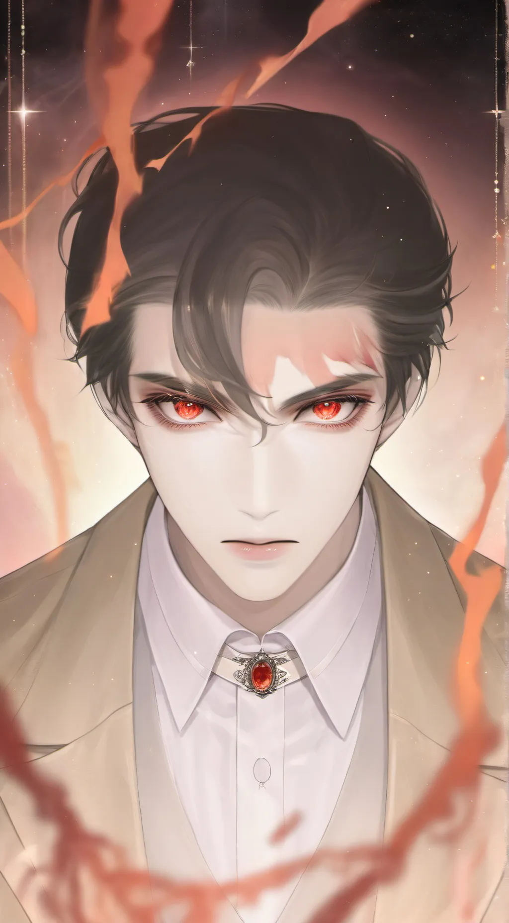 ai character: horror evil man background