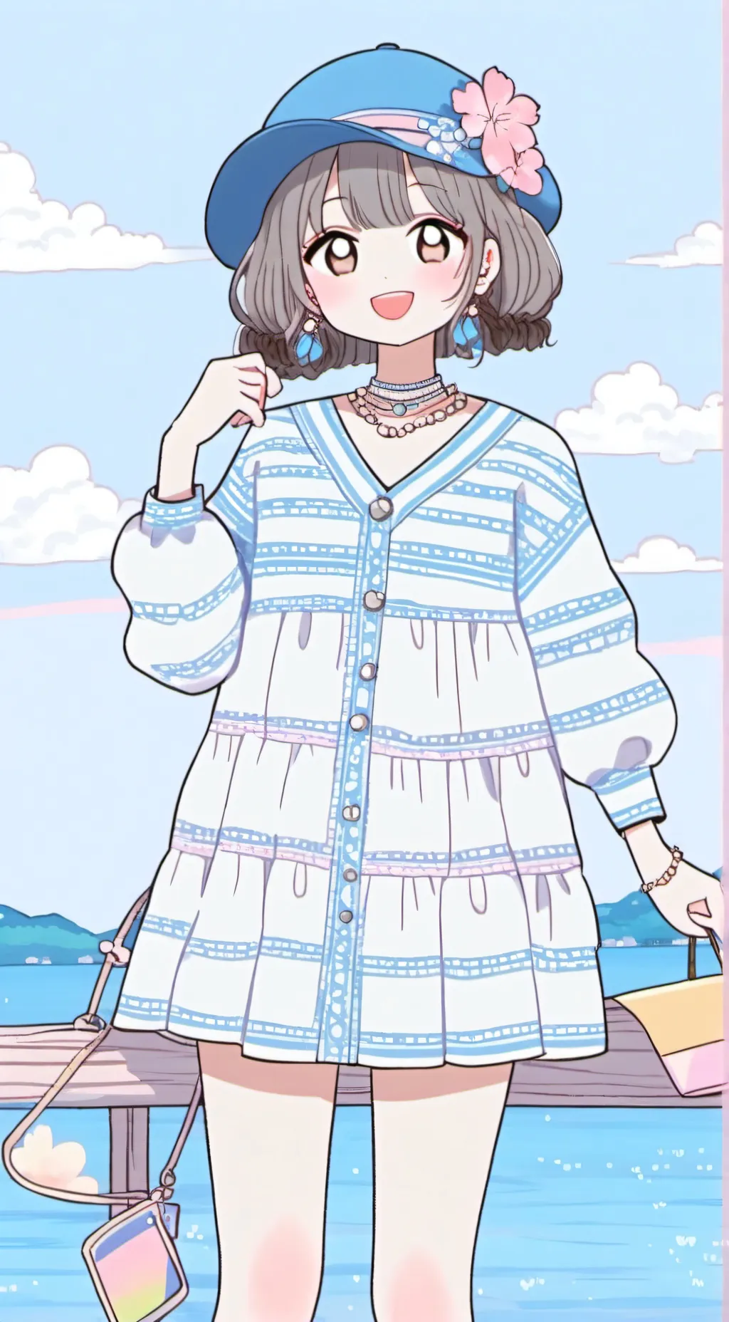 ai character: I'm ur bestie but  background