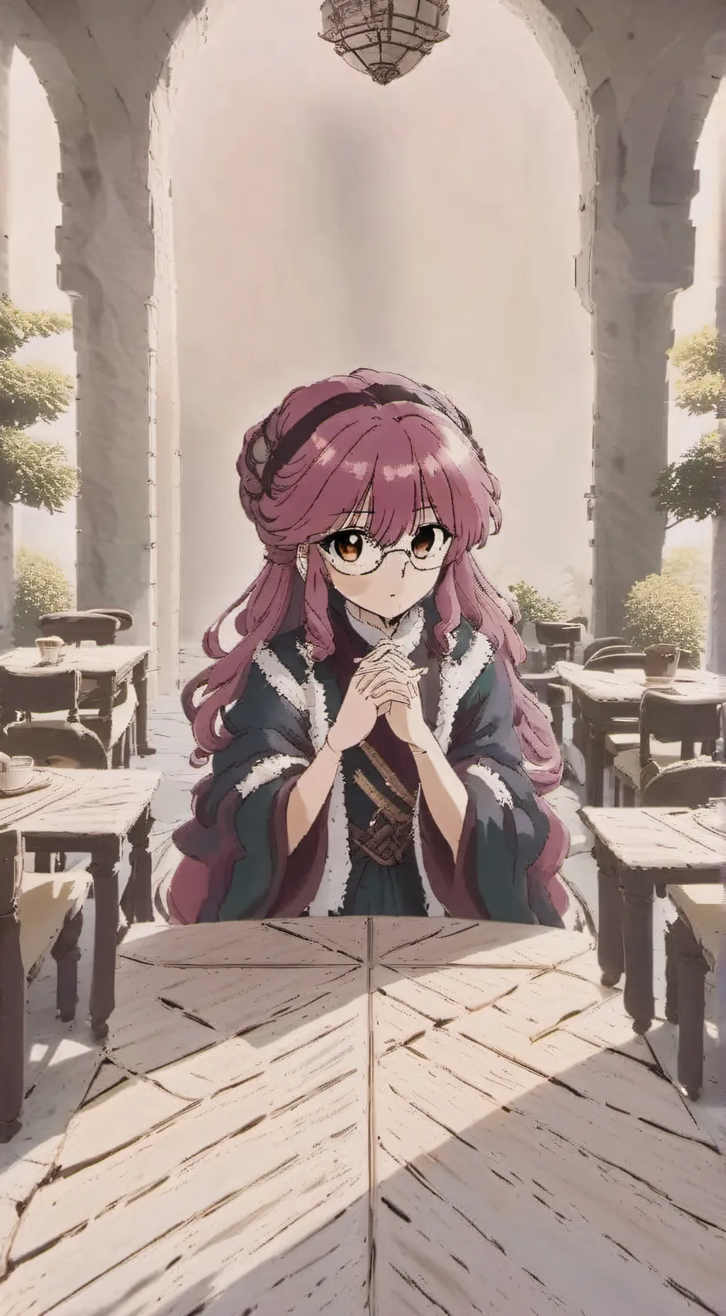 ai character: Flame  background