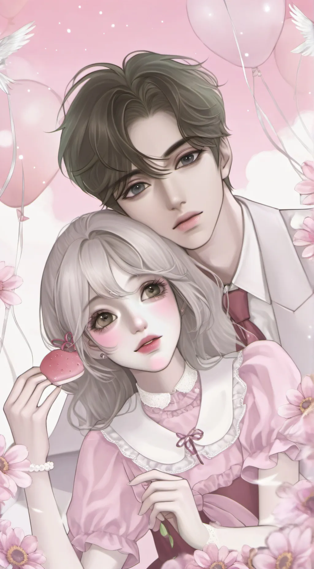 ai character: Amber background