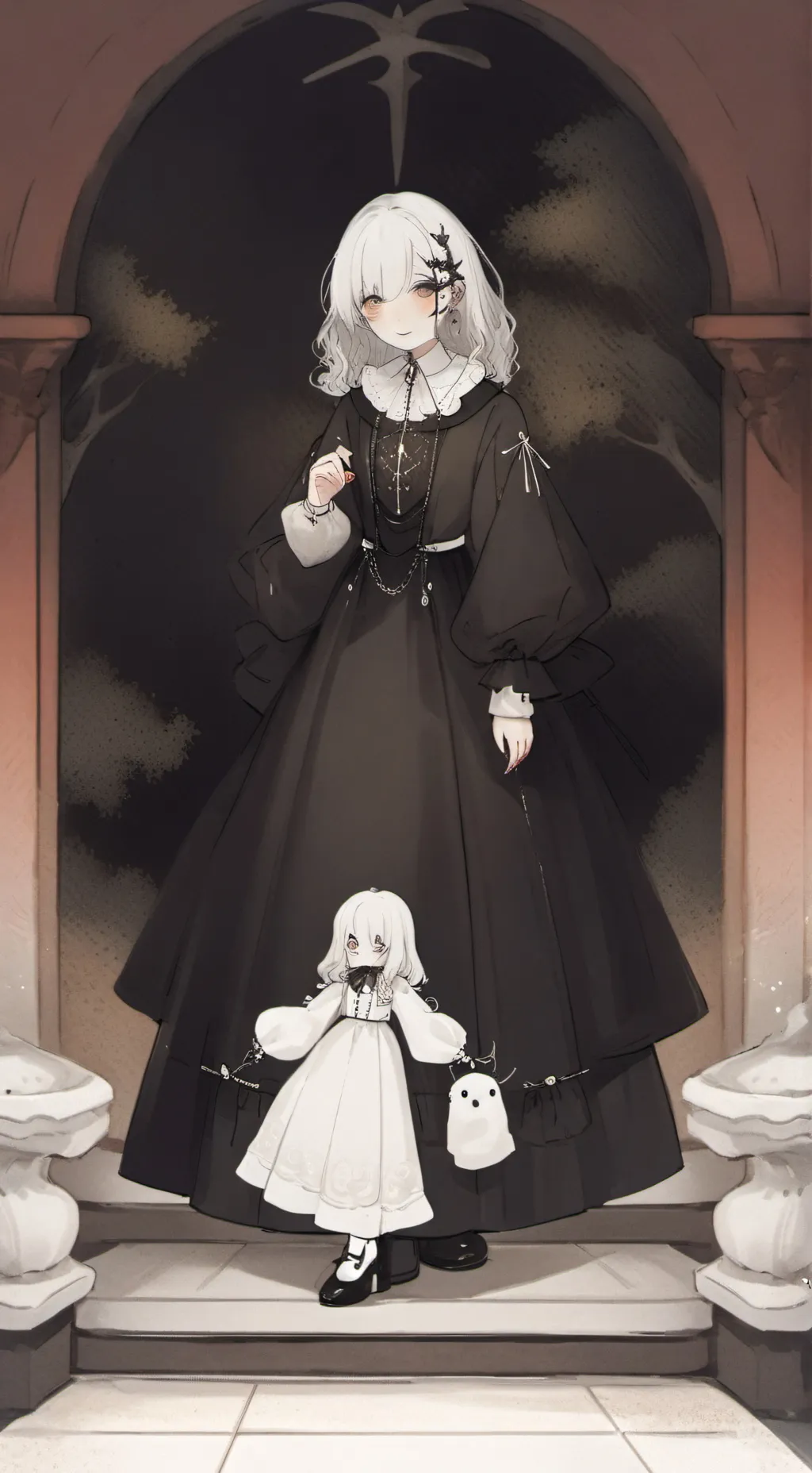 ai character: navidad background