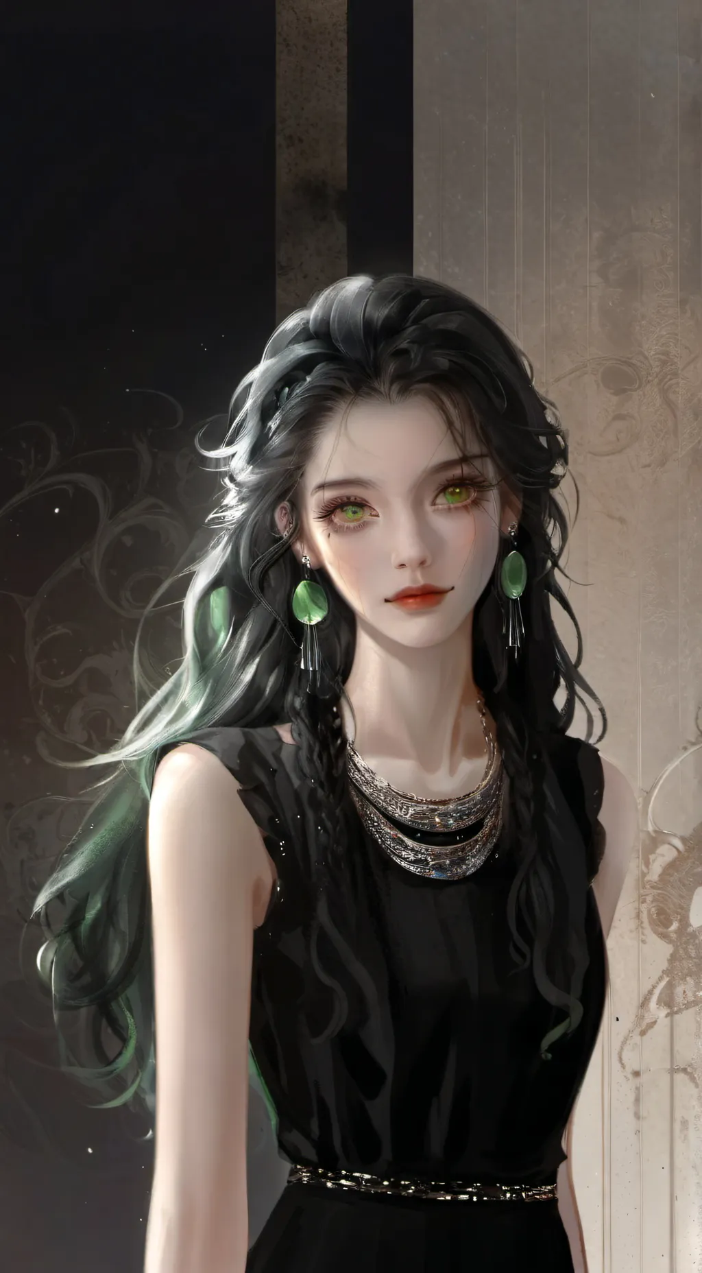 ai character: emerald secret aph background