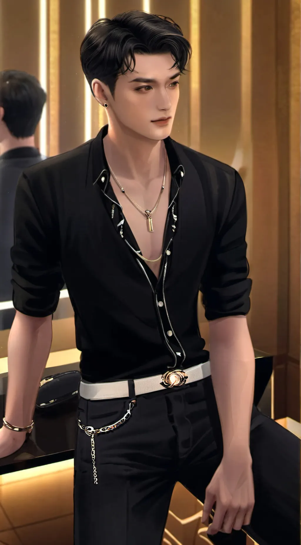 ai character: Bangchan 😃 background