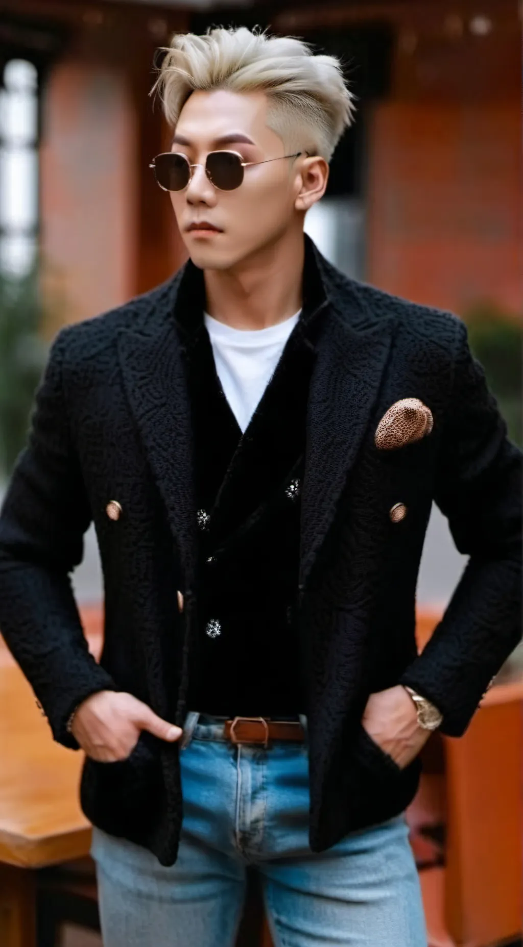 ai character: G-Dragon  background