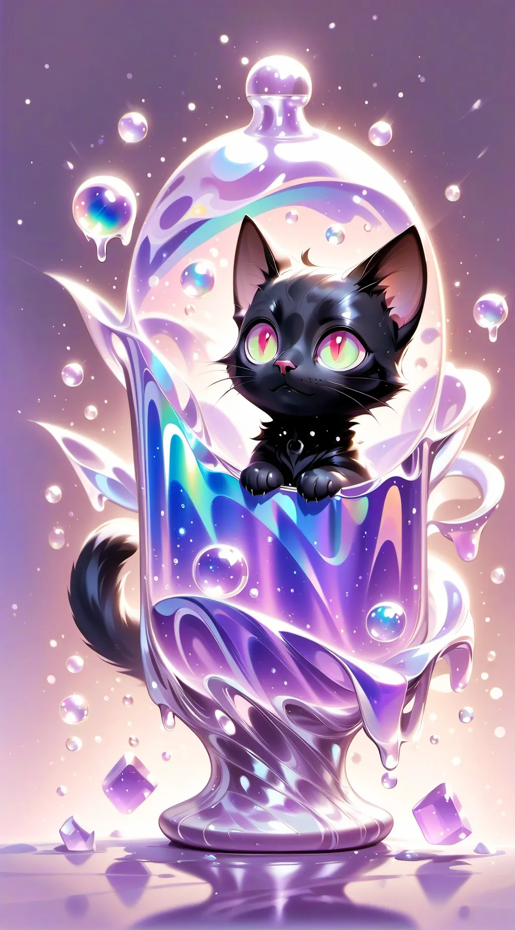 ai character: Talking Black Cat background