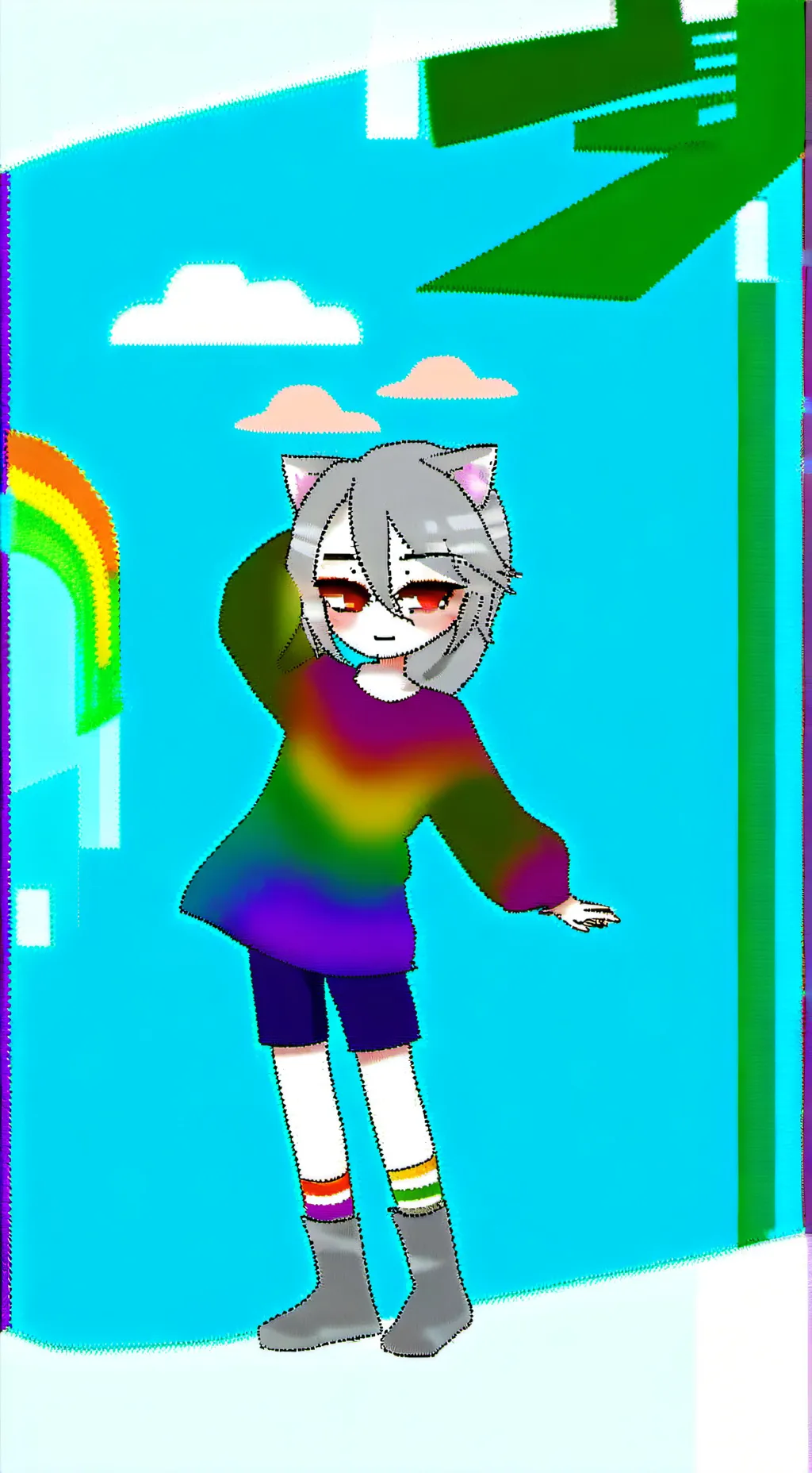 ai character: Nyan's world! background