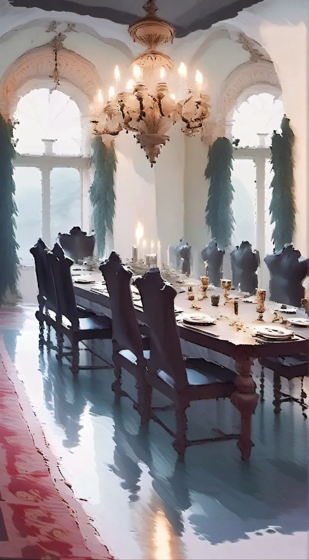 ai character: Latex suit background