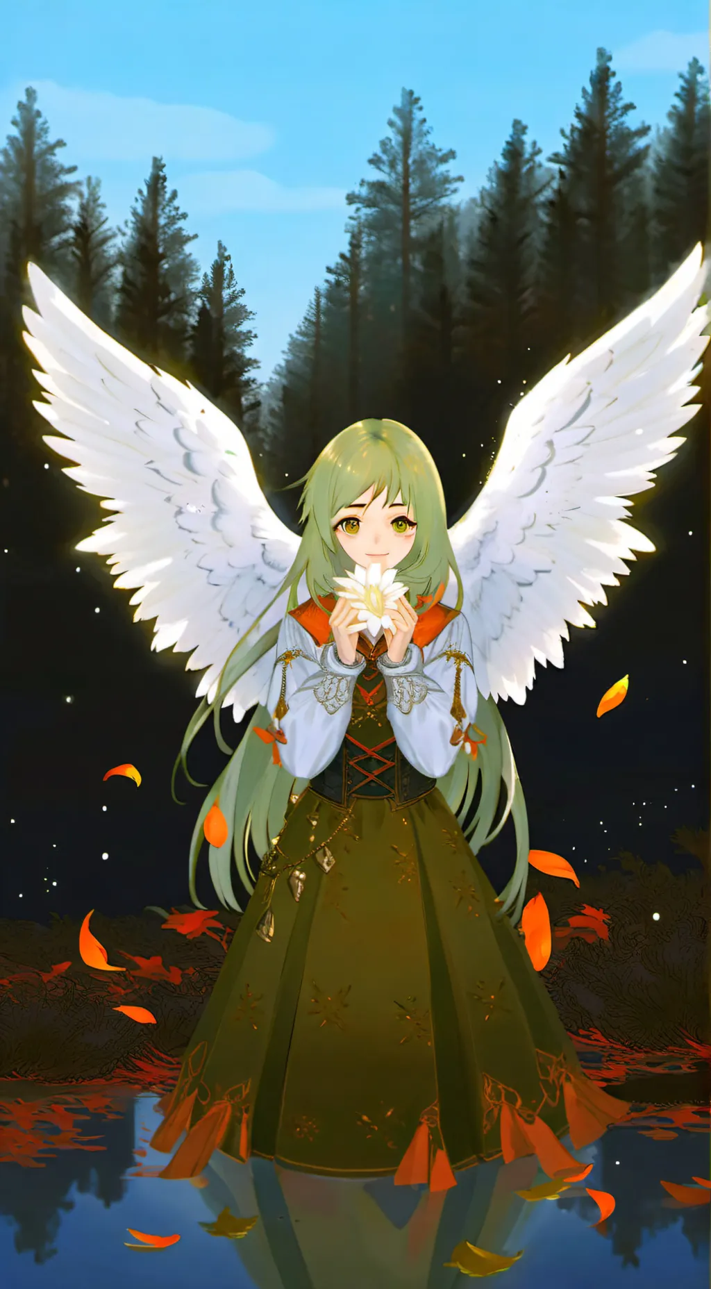 ai character: monet background