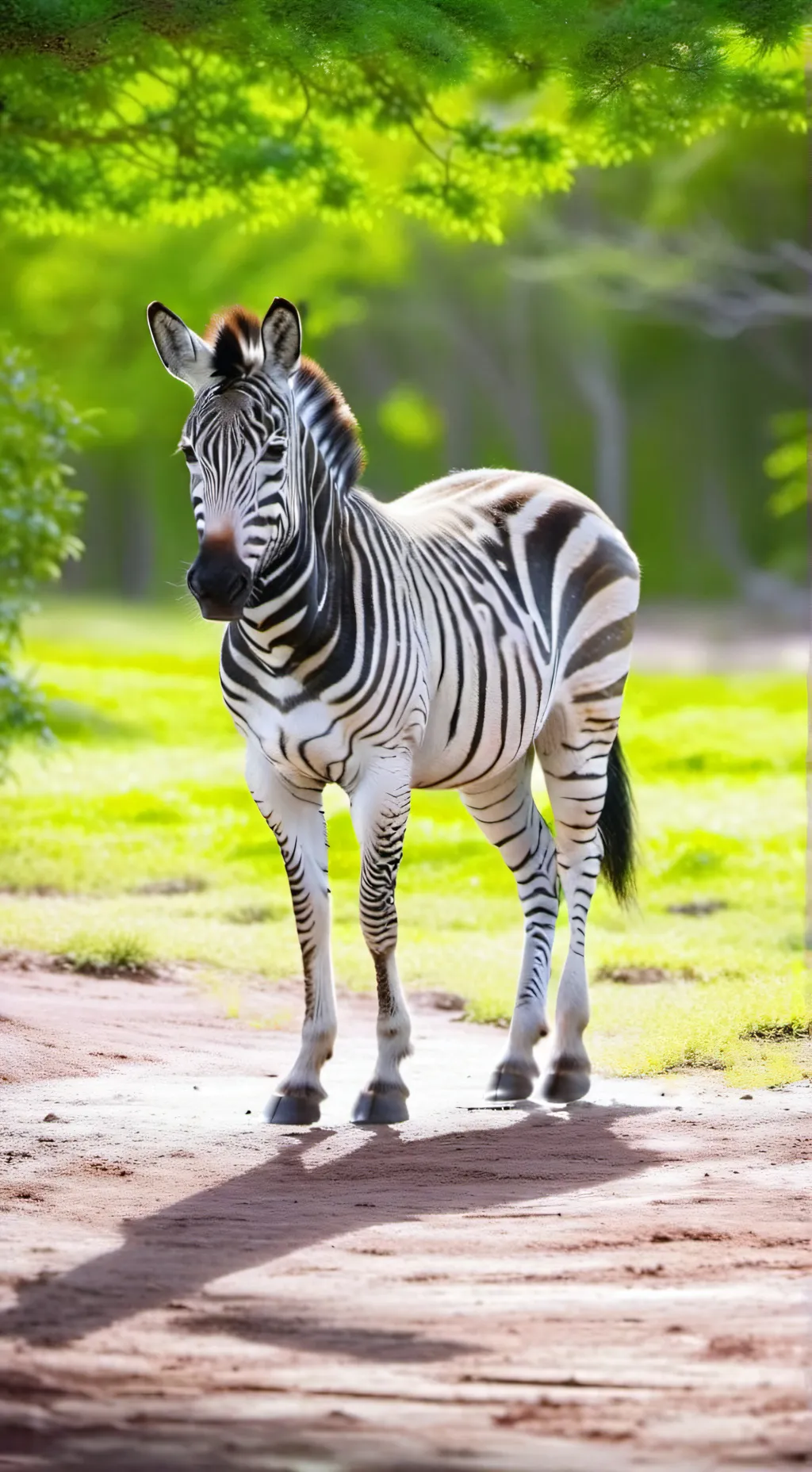 ai character: pregnant zebra  background