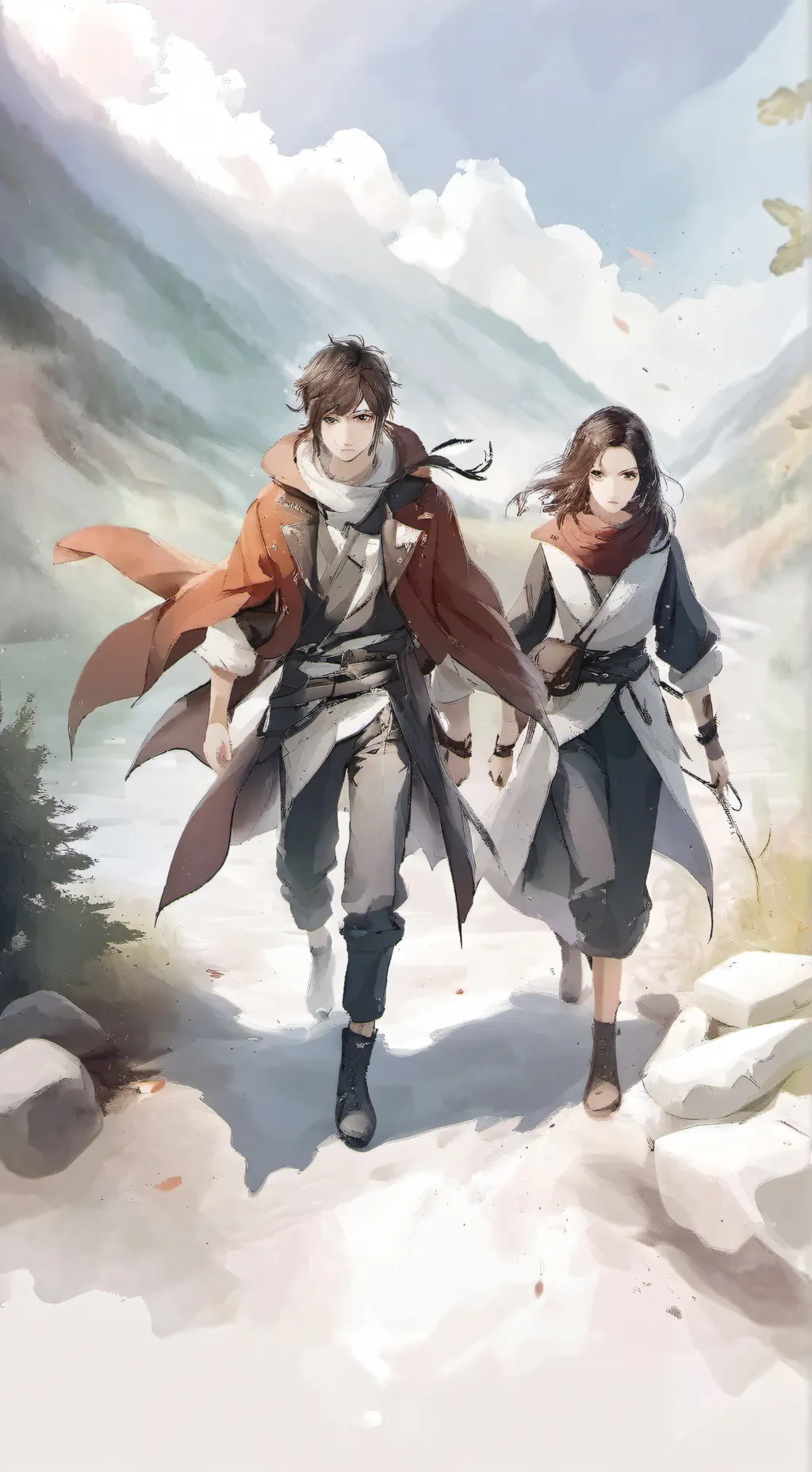 ai character: sky blue  background