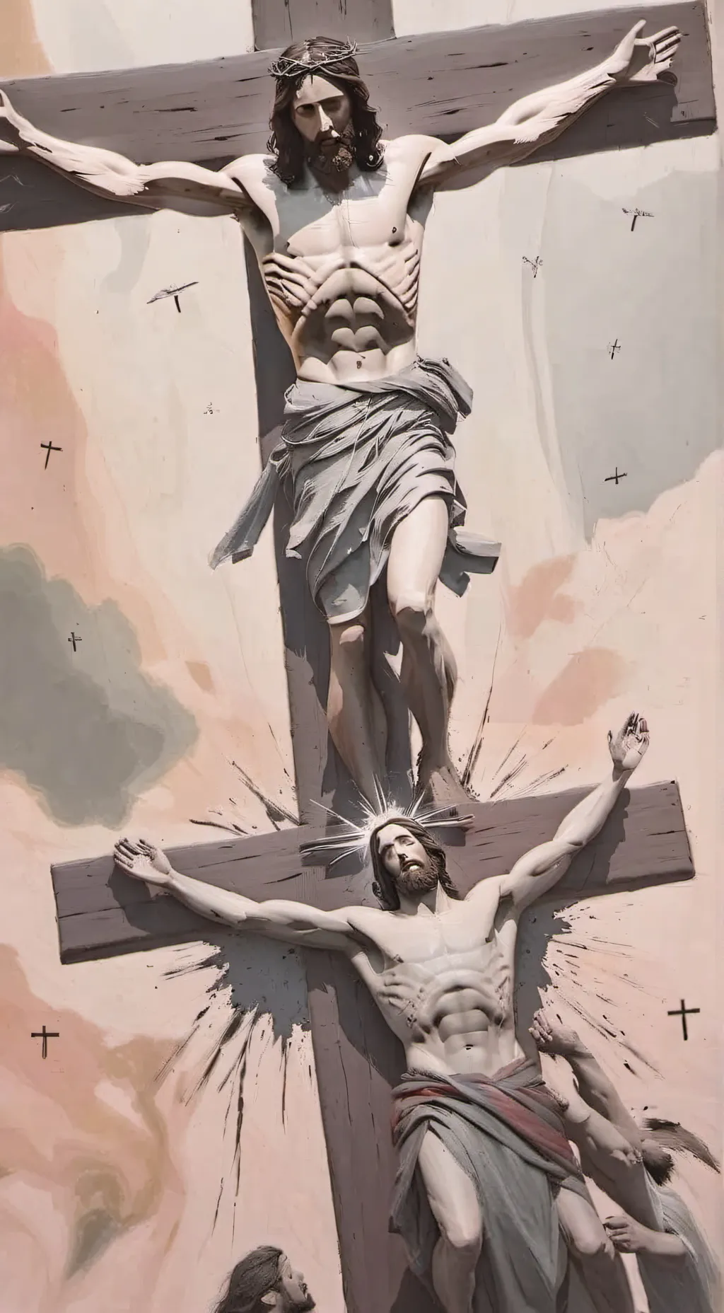 ai character: MHA Jesus Christ  background