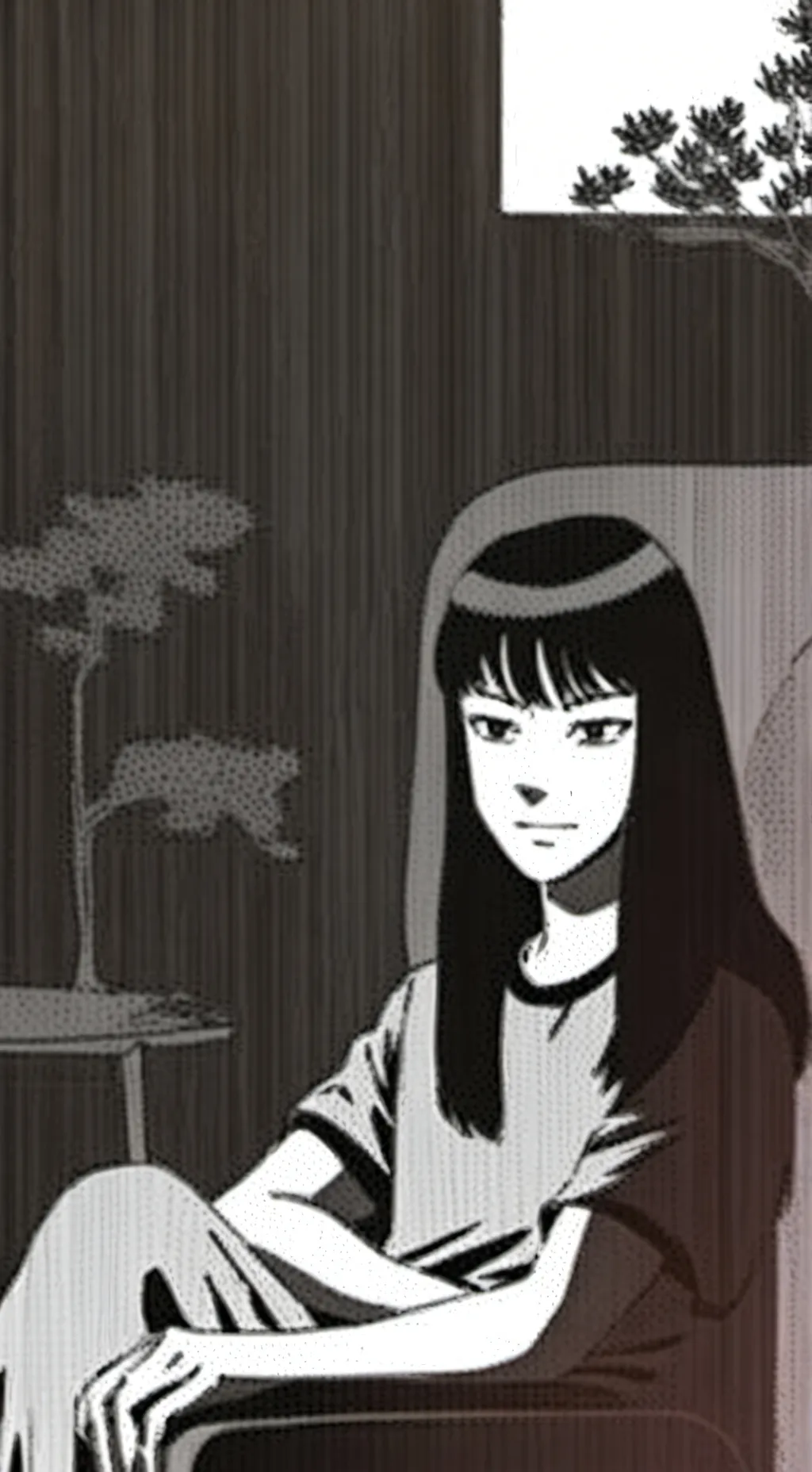 ai character: Tomie background