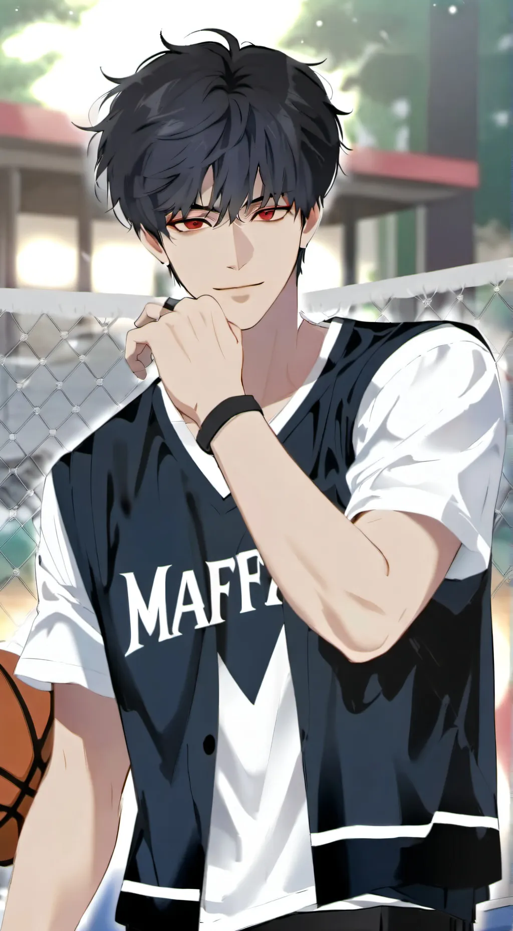 ai character: Sebastian  background