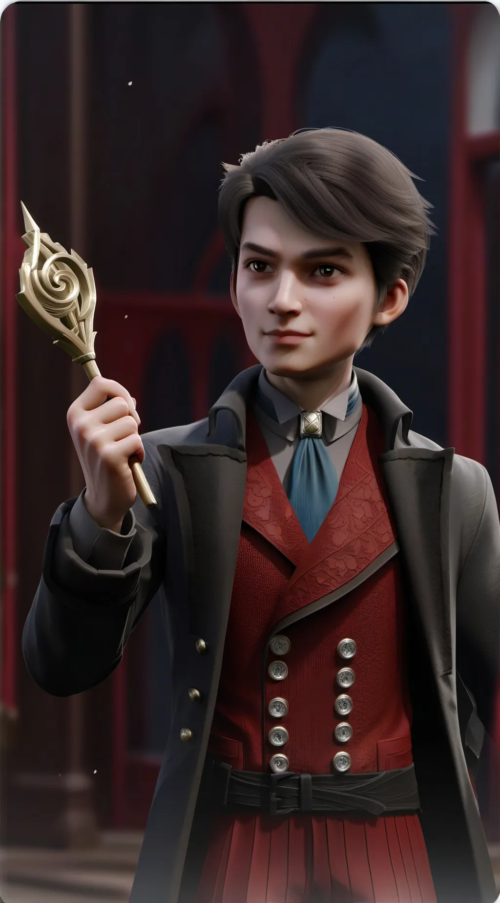 ai character: bluudud wakes you  background